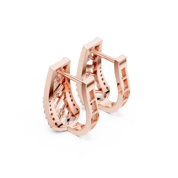 Polar Star Lab Grown Diamond Earrings Hoops