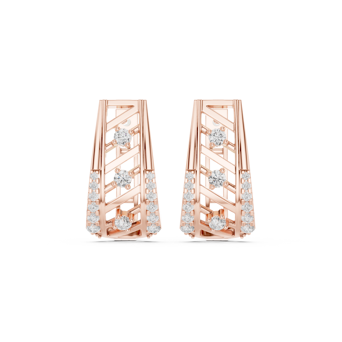 Polar Star Lab Grown Diamond Earrings Hoops