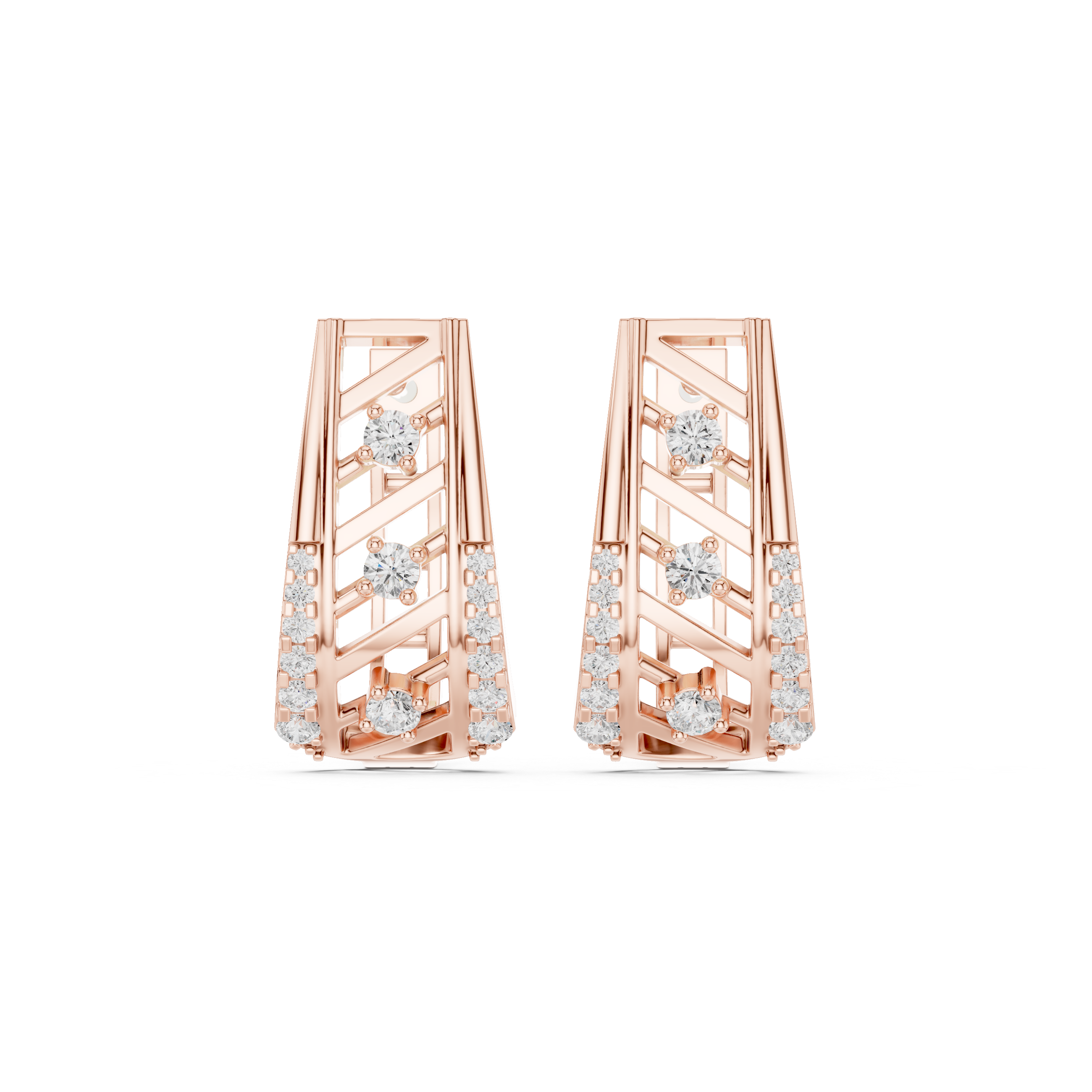 Polar Star Lab Grown Diamond Earrings Hoops