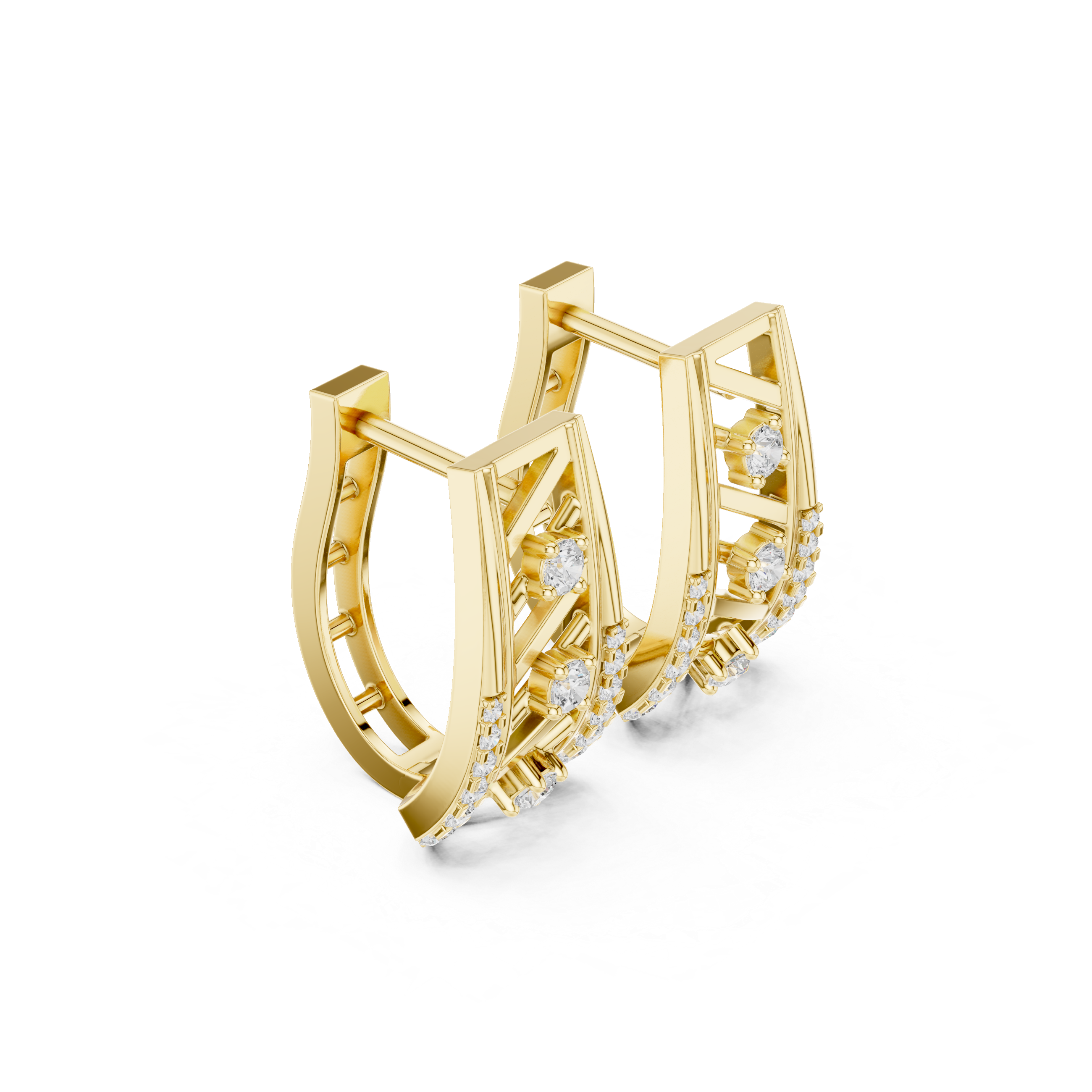 Polar Star Lab Grown Diamond Earrings Hoops
