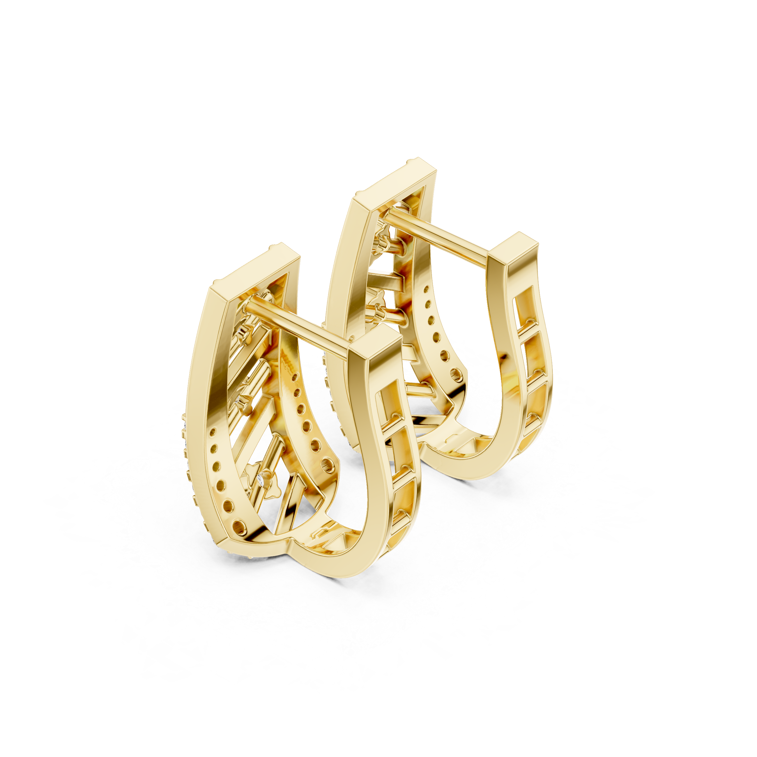 Polar Star Lab Grown Diamond Earrings Hoops