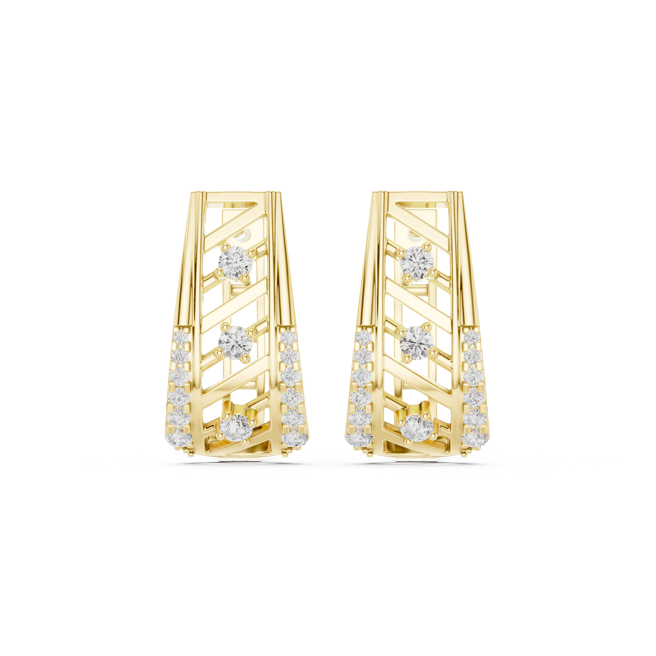 Polar Star Lab Grown Diamond Earrings Hoops
