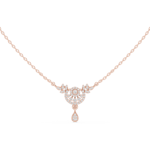 Vintage Glimmer Lab Grown Diamond Halo Pendant