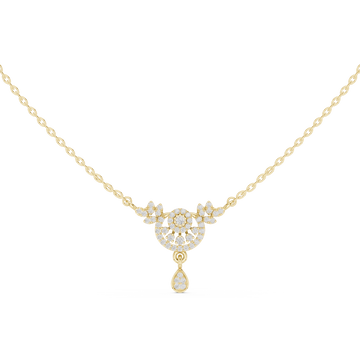 Vintage Glimmer Lab Grown Diamond Halo Pendant