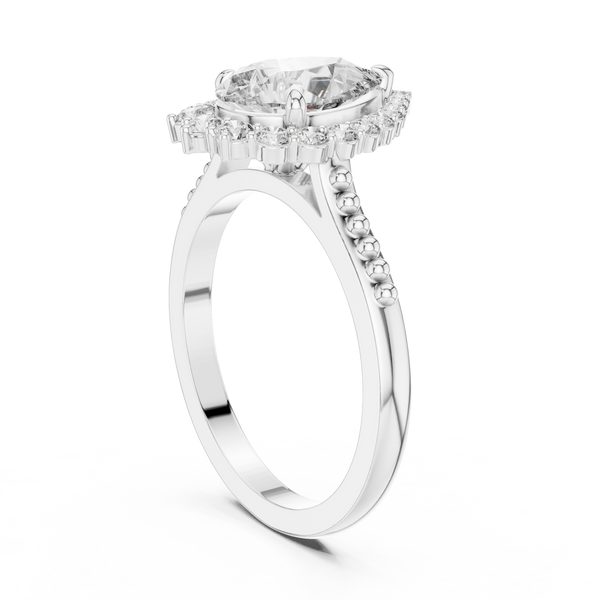 Goddess Aura lab grown diamond ring