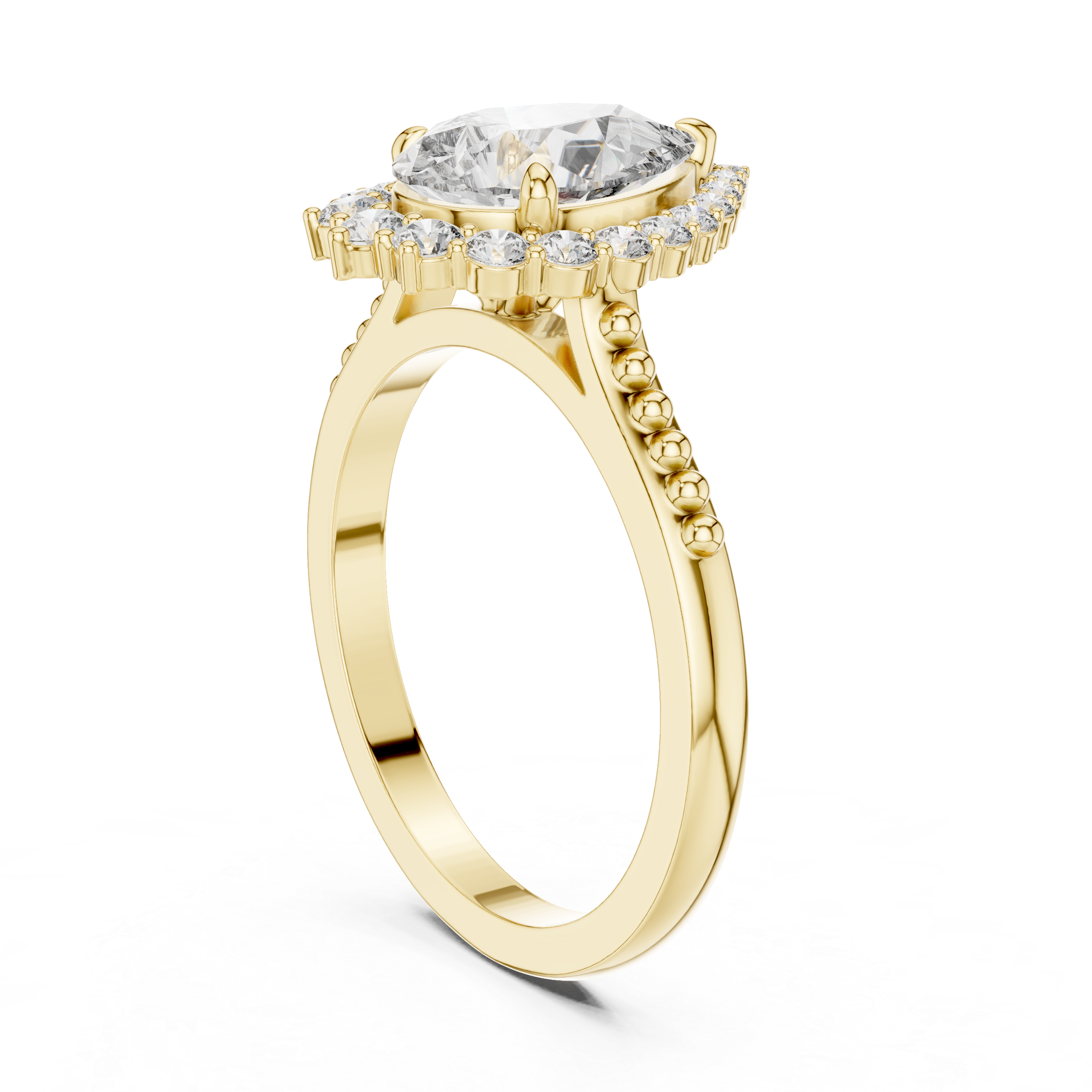 Goddess Aura lab grown diamond ring