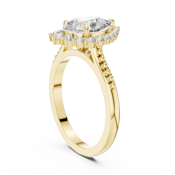 Goddess Aura lab grown diamond ring