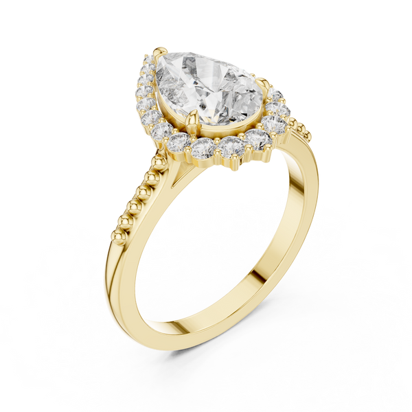 Goddess Aura lab grown diamond ring