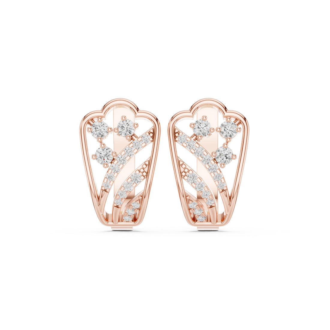 Fable Twist Lab Grown Diamond Earrings Dangles