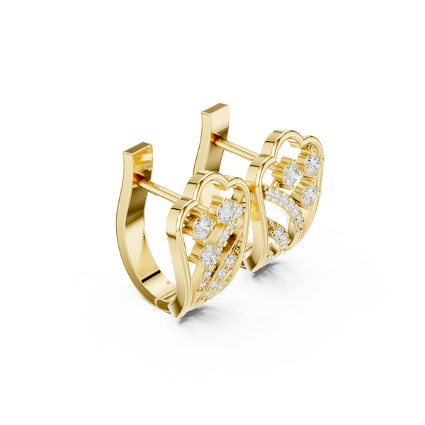 Fable Twist Lab Grown Diamond Earrings Dangles
