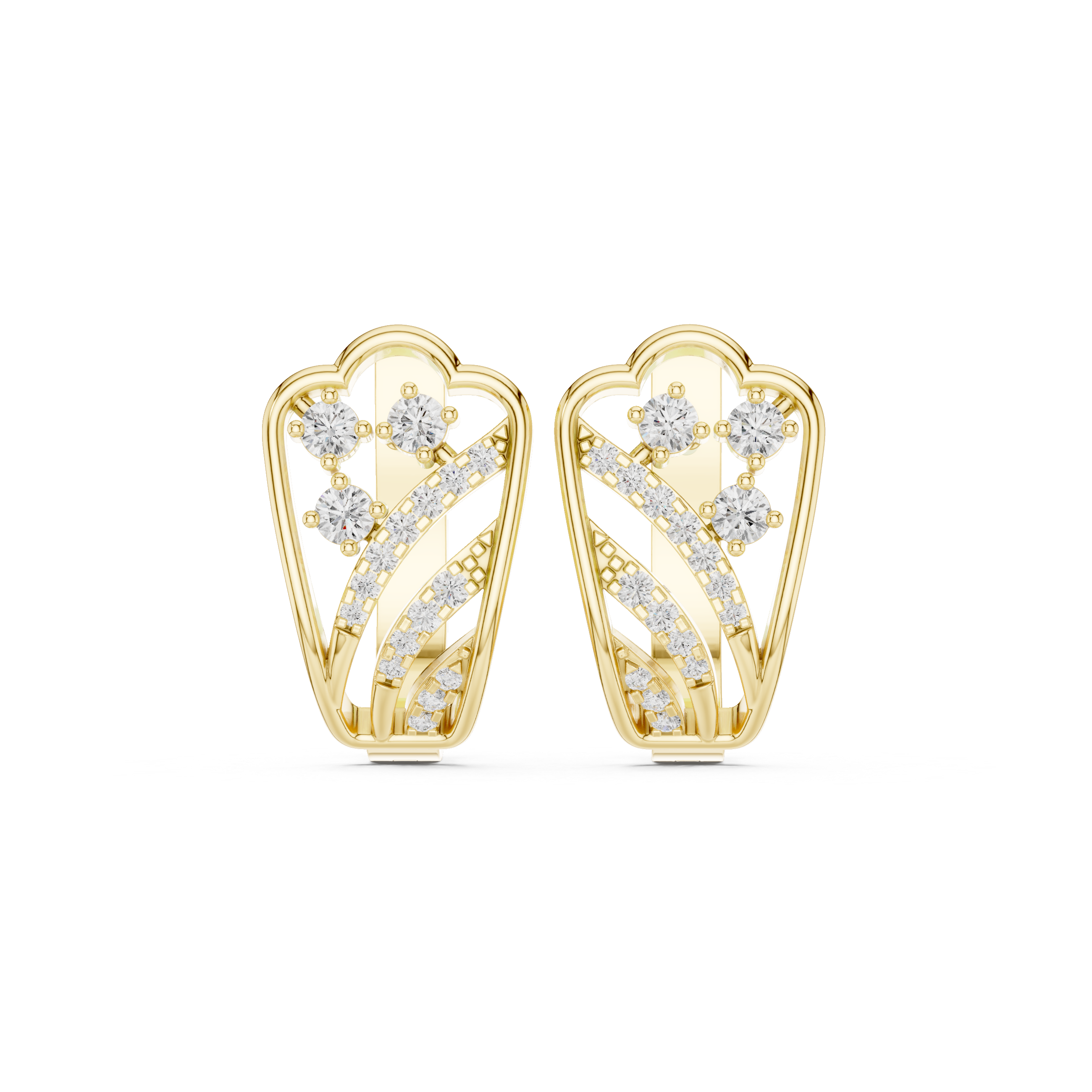 Fable Twist Lab Grown Diamond Earrings Dangles