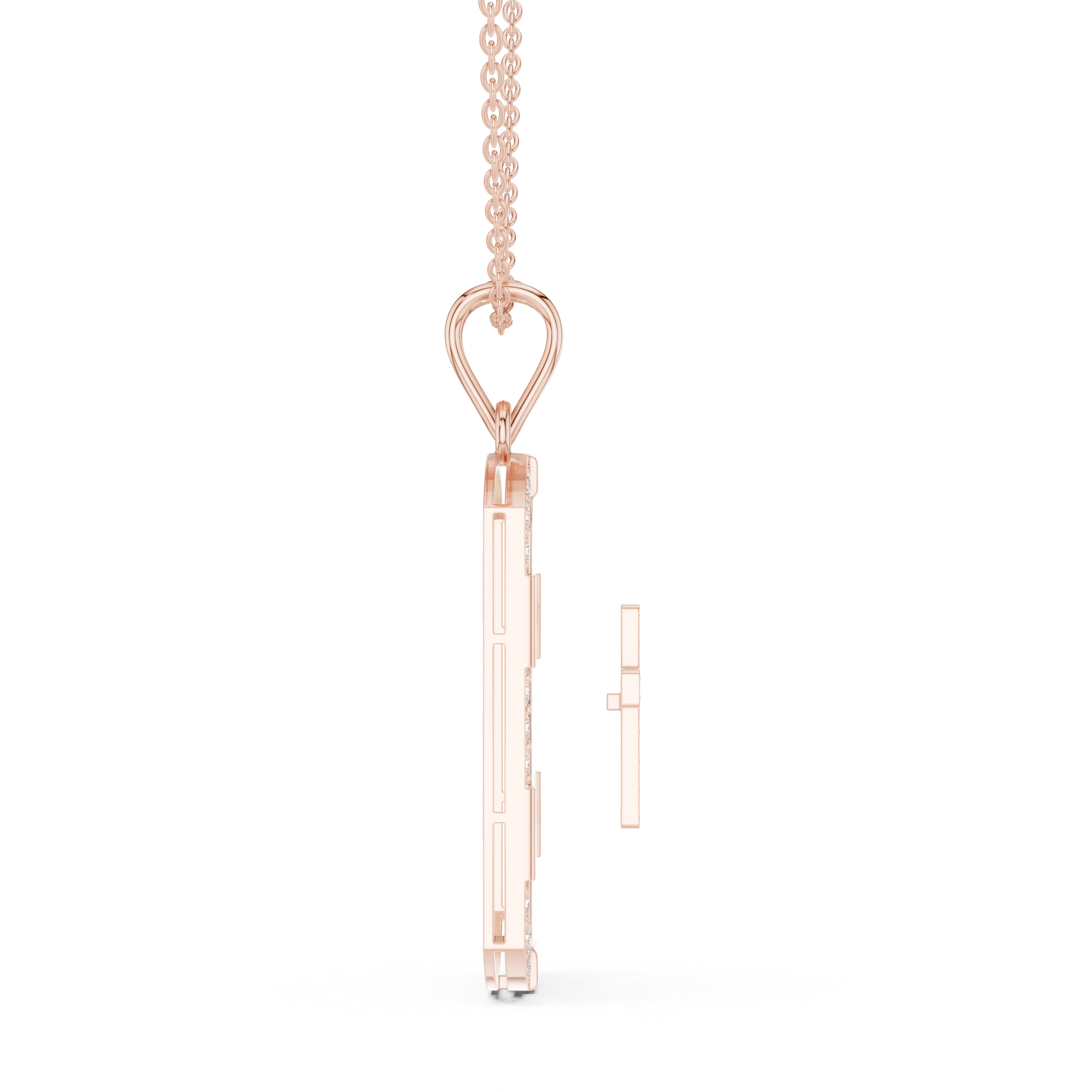 Divine Flare Lab Grown Diamond Pendant Necklace