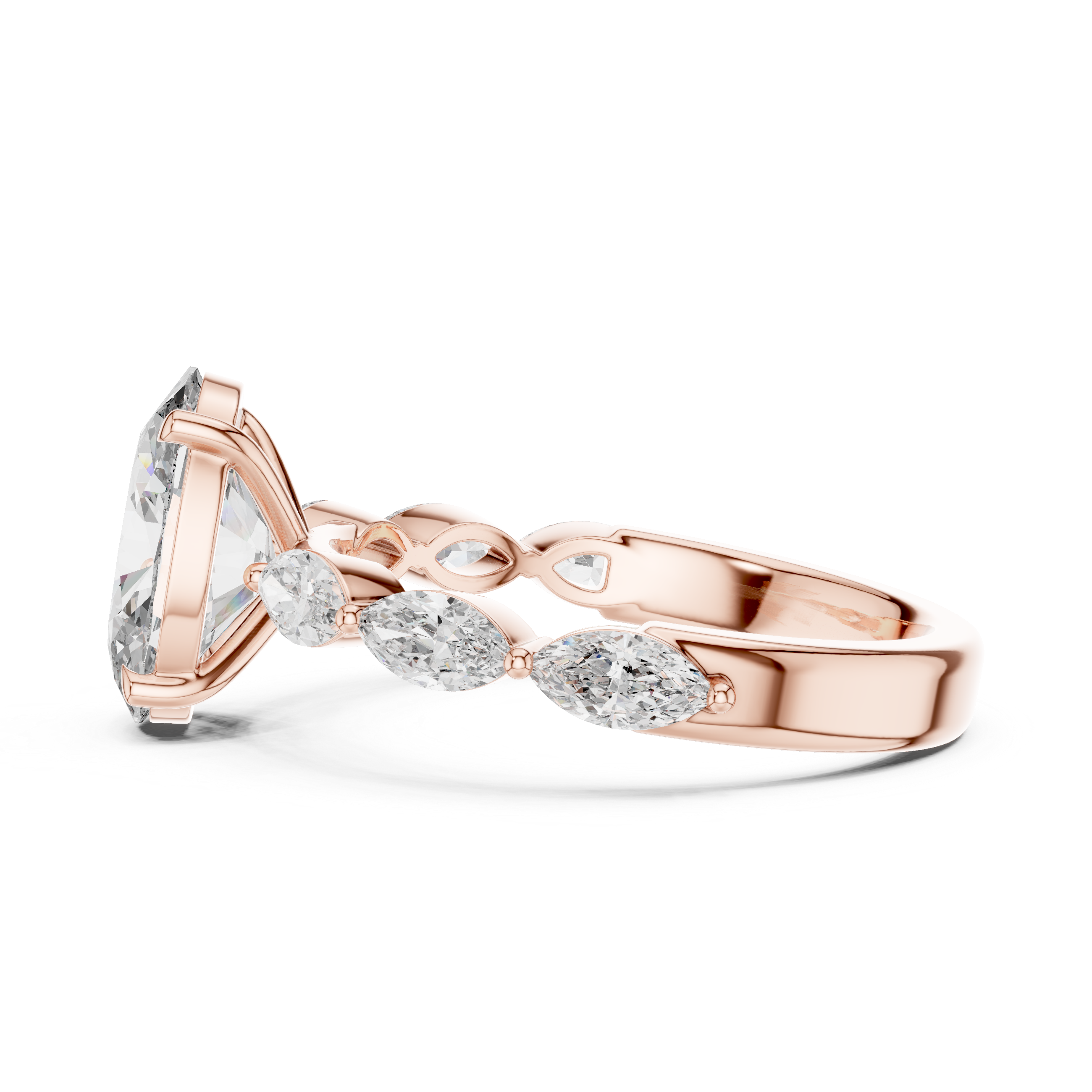 Canvas White lab grown diamond ring