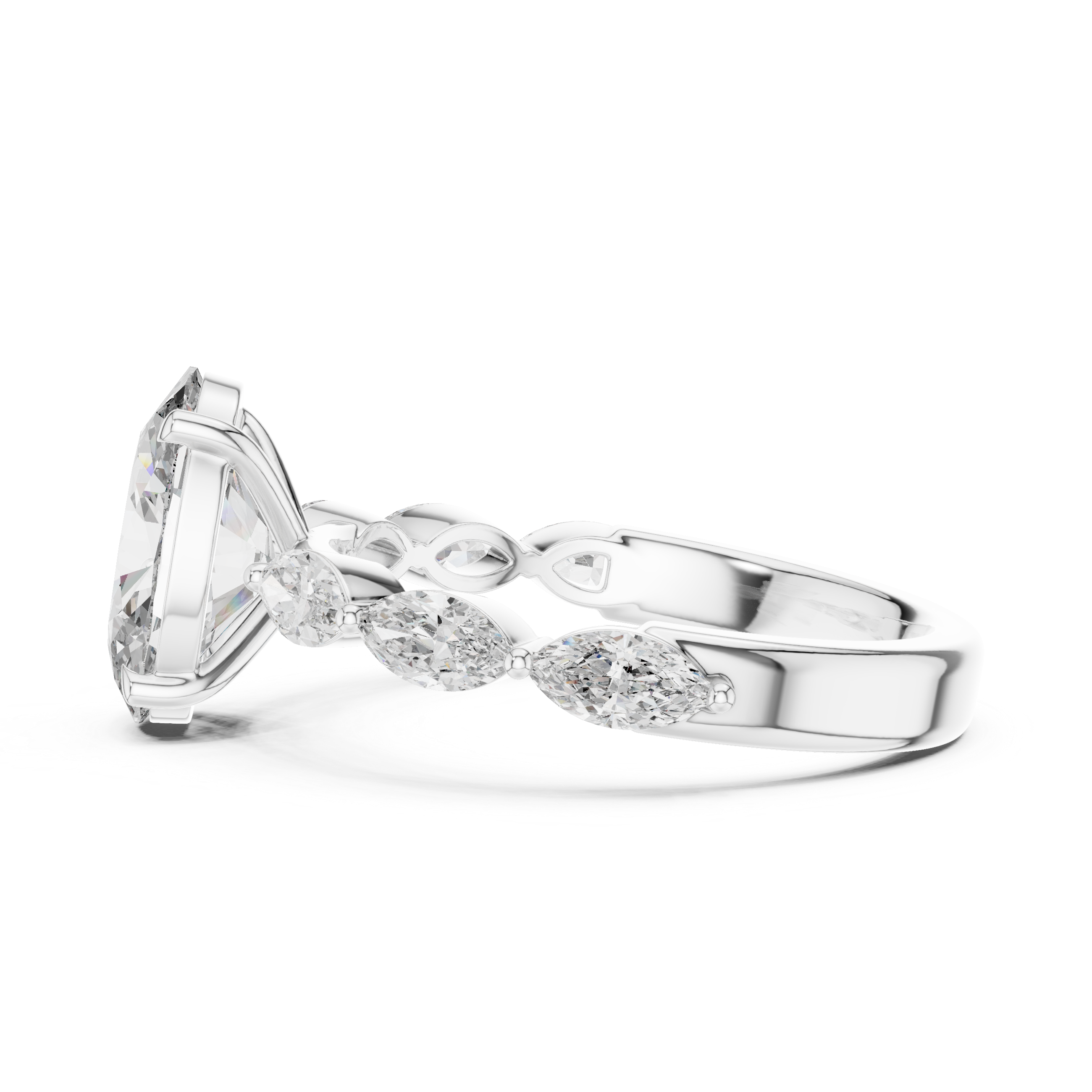 Canvas White lab grown diamond ring