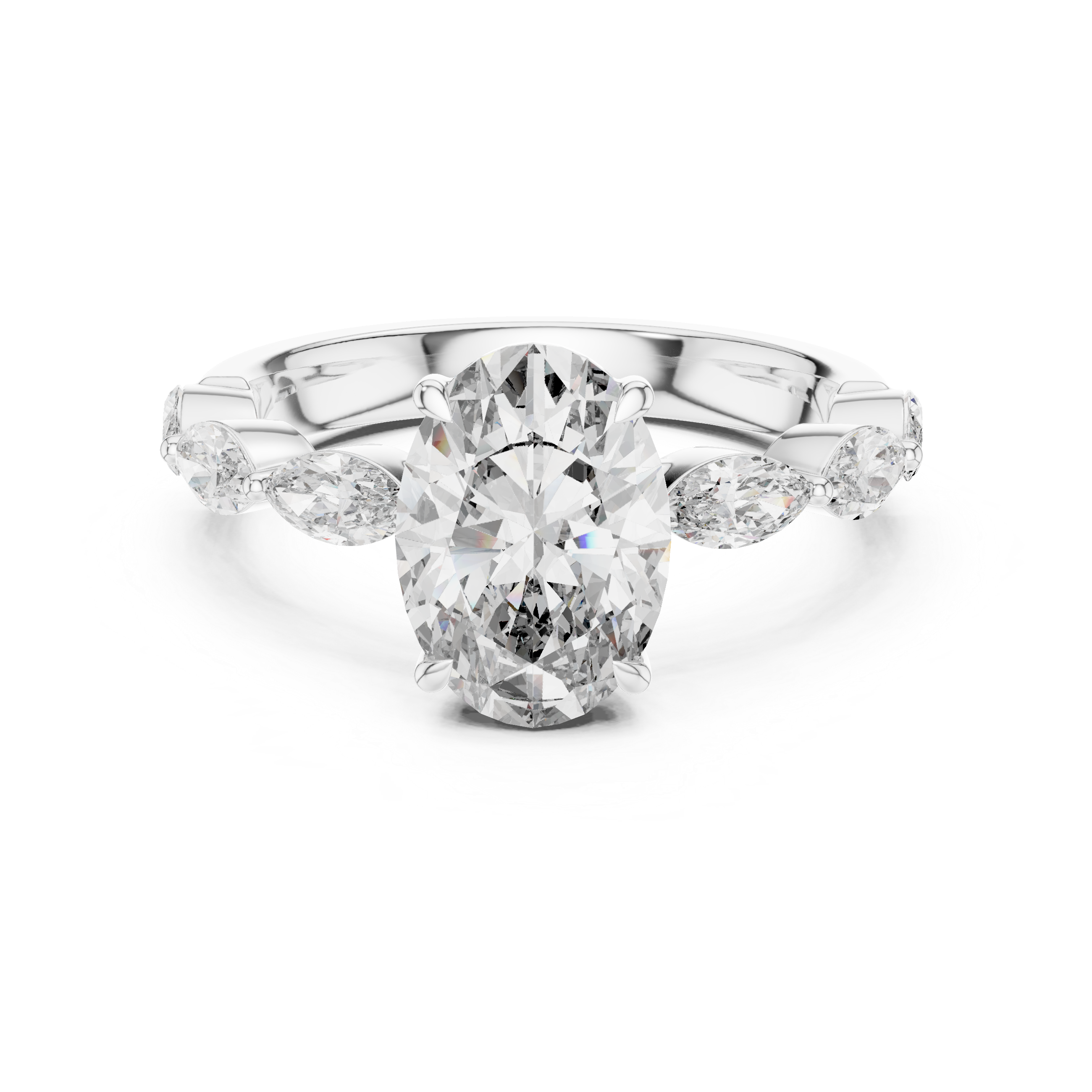 Canvas White lab grown diamond ring