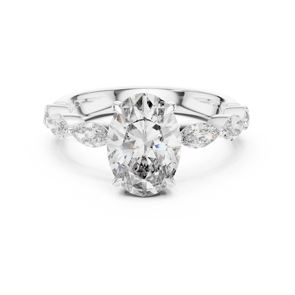 Canvas White lab grown diamond ring
