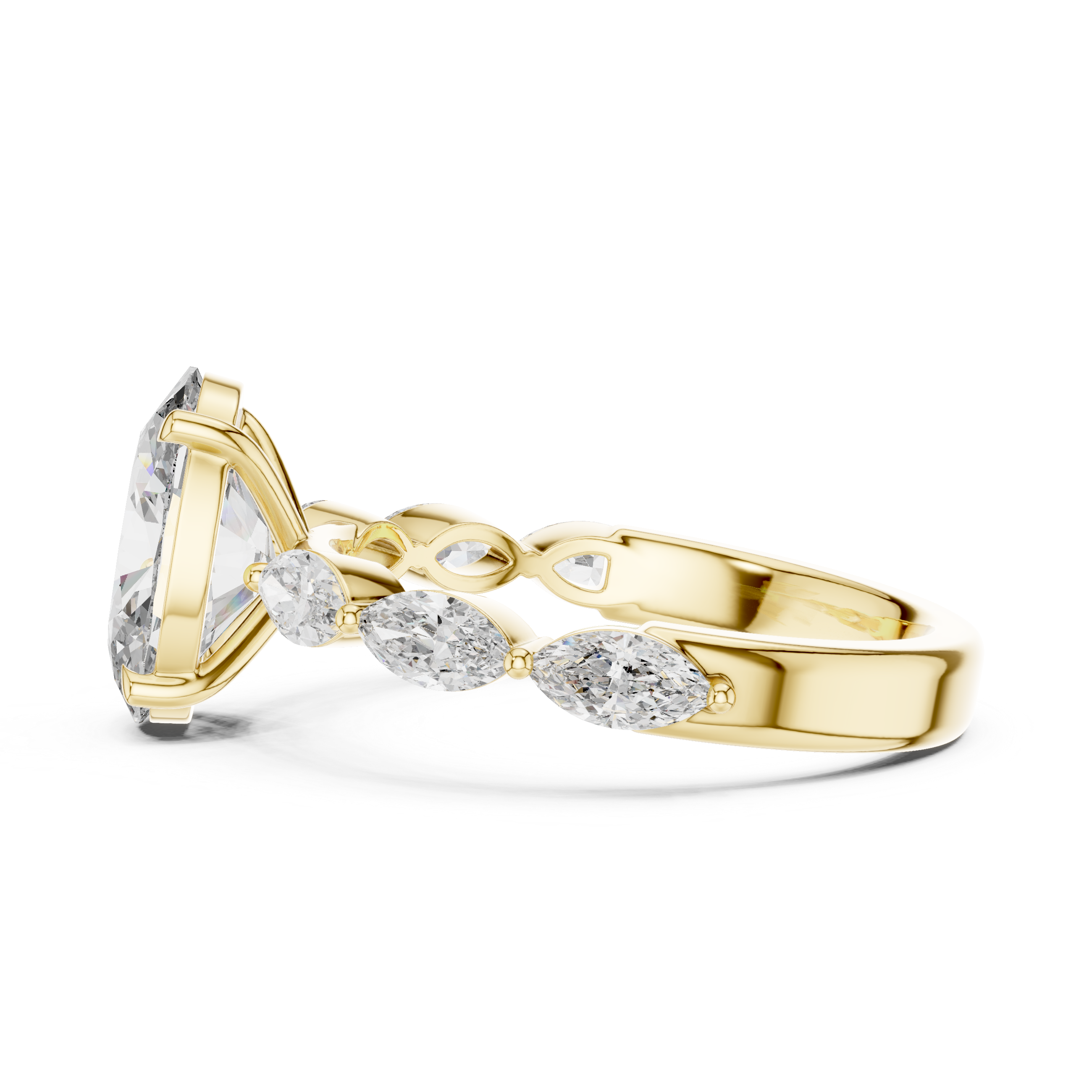 Canvas White lab grown diamond ring