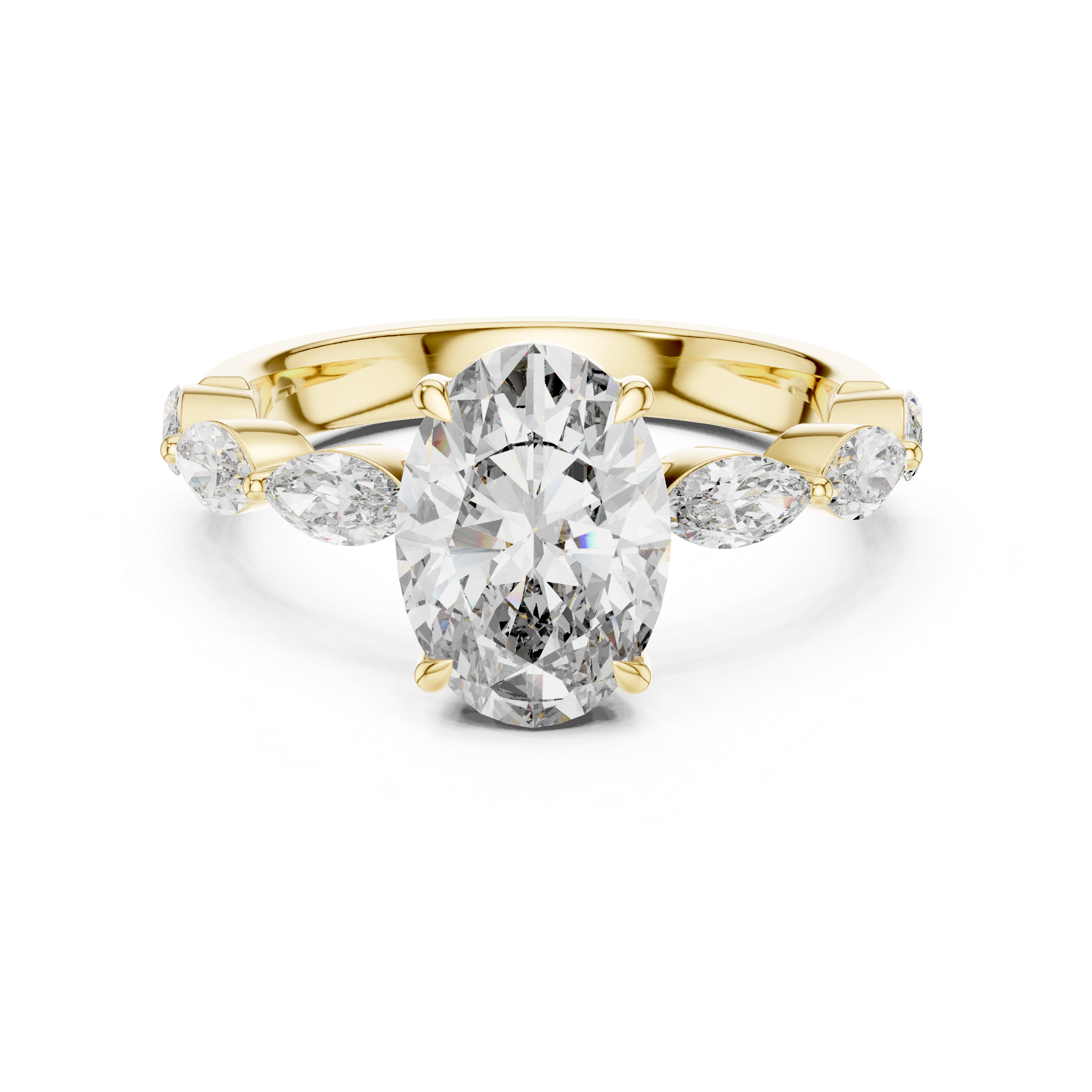 Canvas White lab grown diamond ring