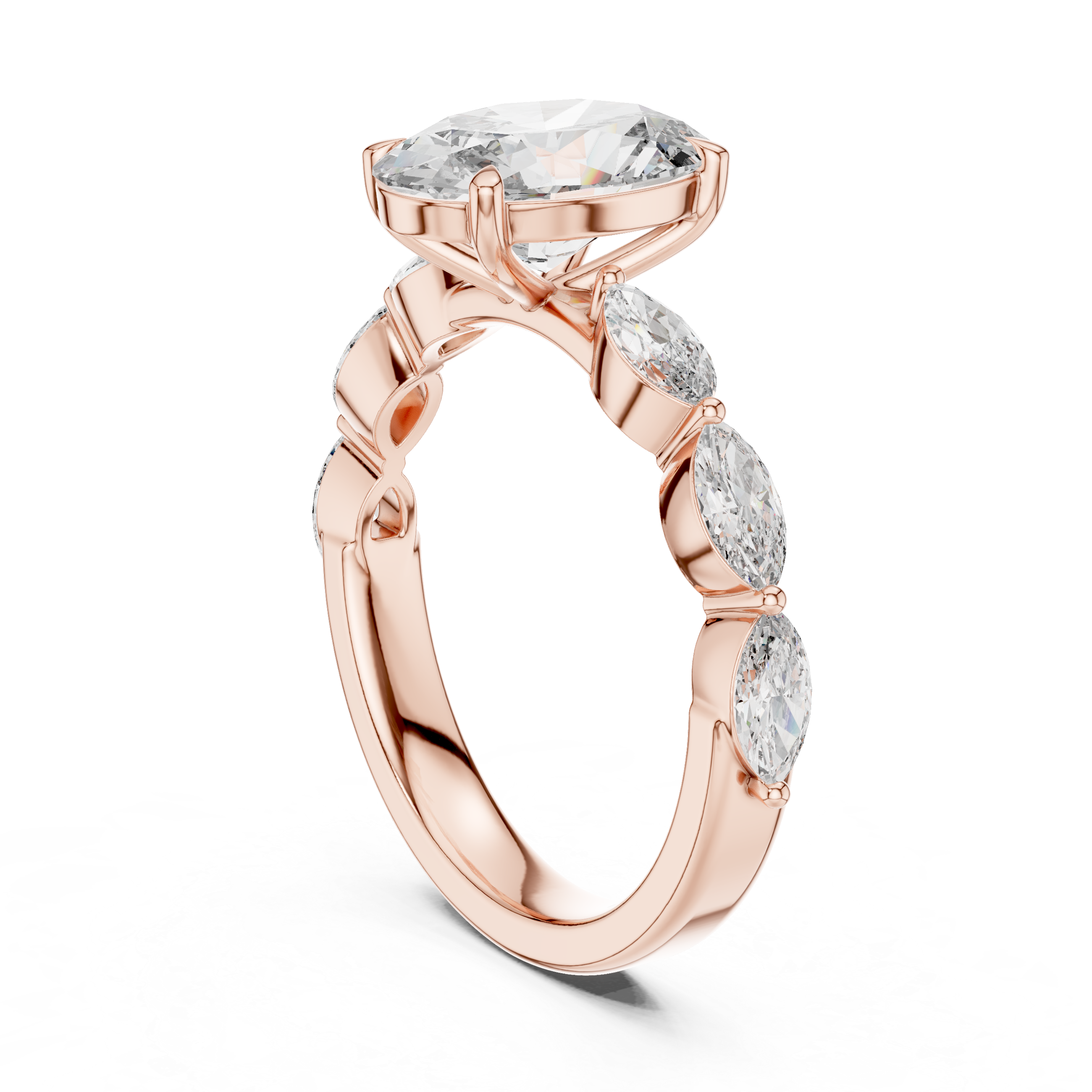 Canvas White lab grown diamond ring