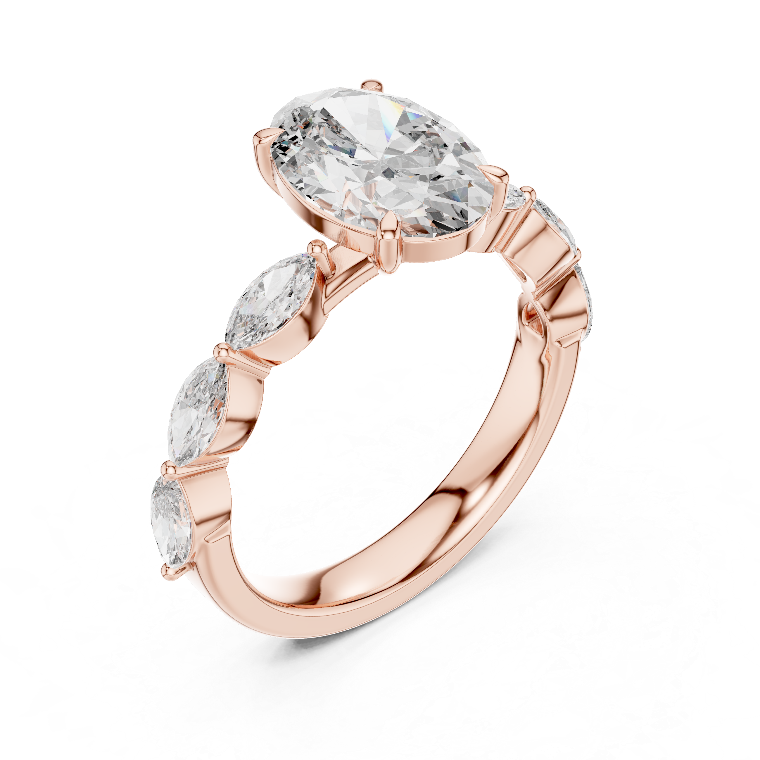 Canvas White lab grown diamond ring