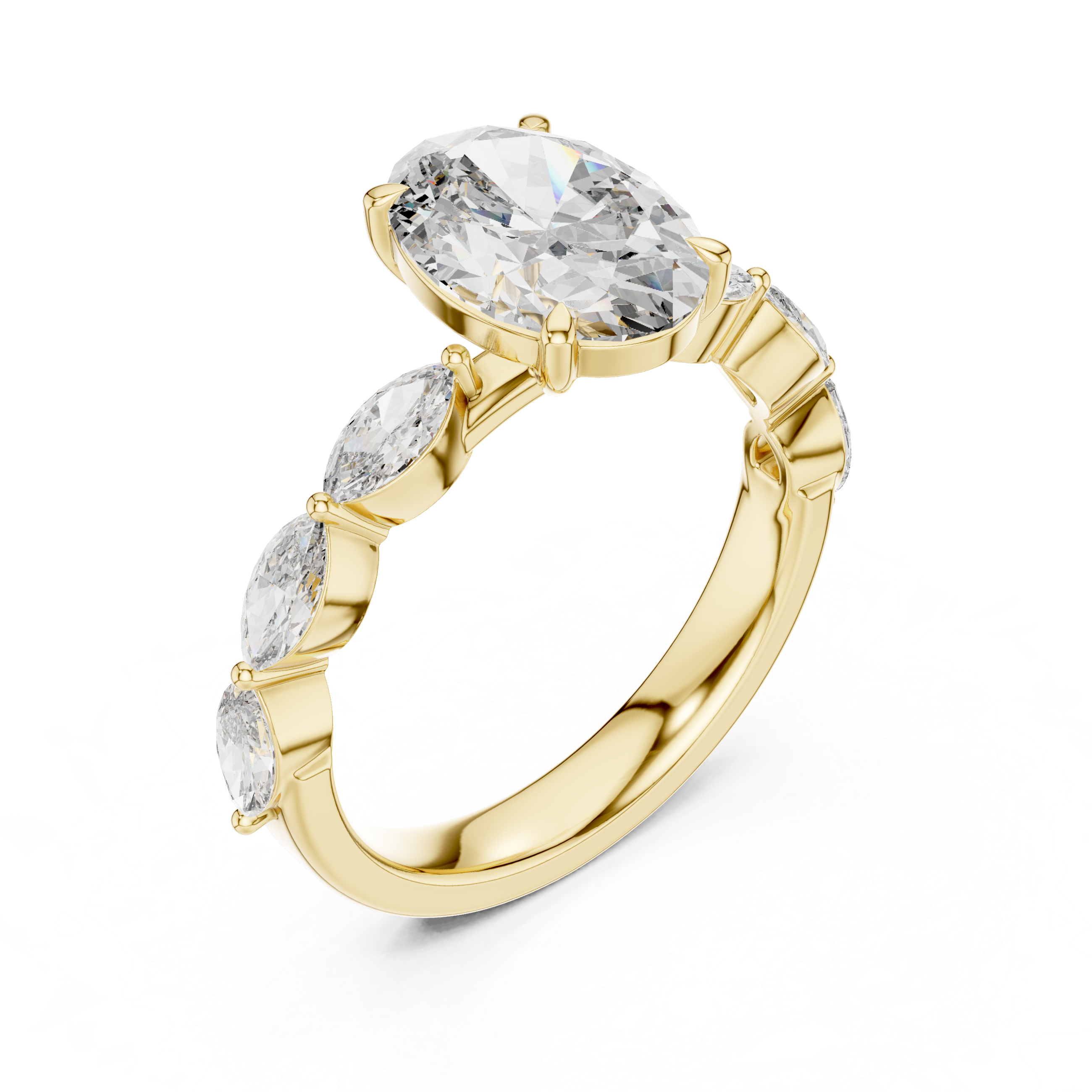 Canvas White lab grown diamond ring
