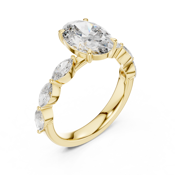 Canvas White lab grown diamond ring
