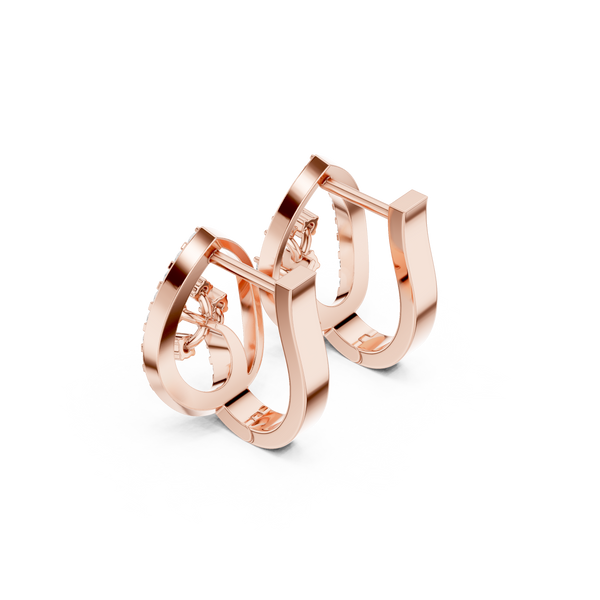 Frost Bite lab grown diamond earring design