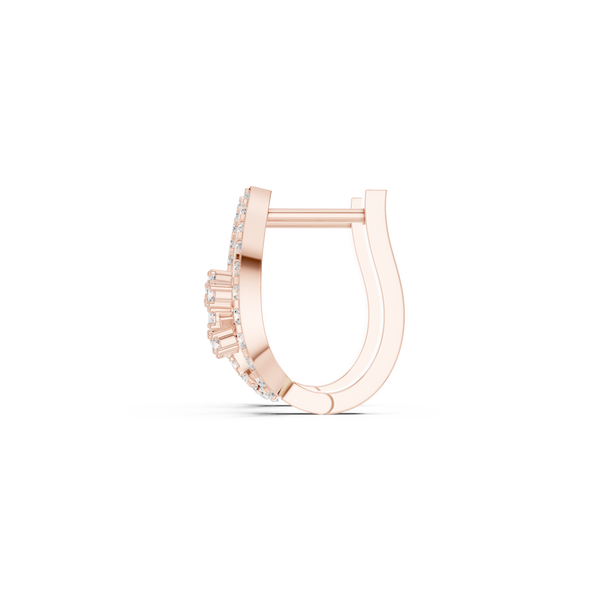 Frost Bite lab grown diamond earring design