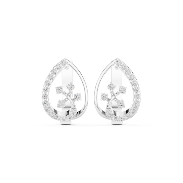 Frost Bite lab grown diamond earring design