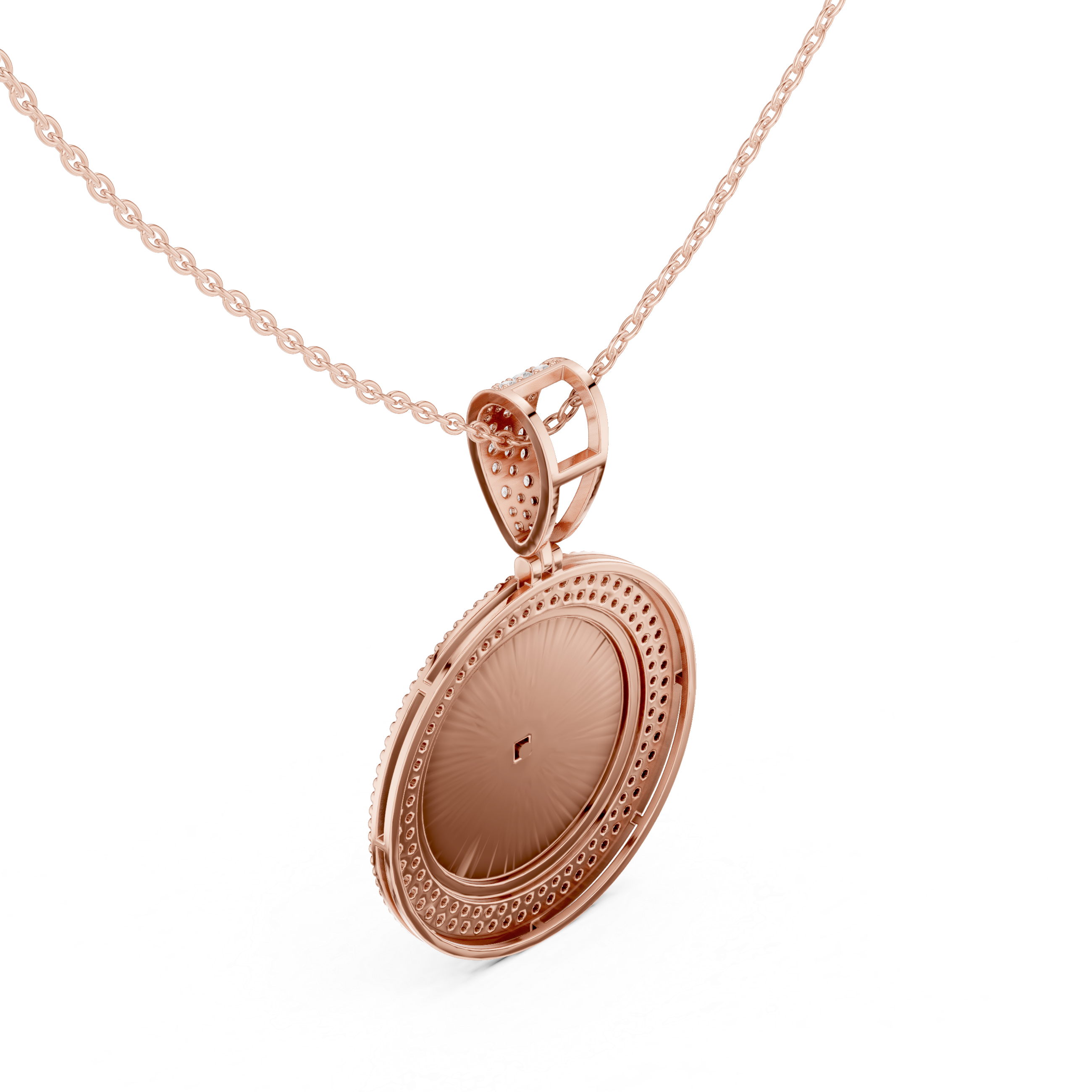 Golden Hour Lab Grown Diamond Charm Pendant