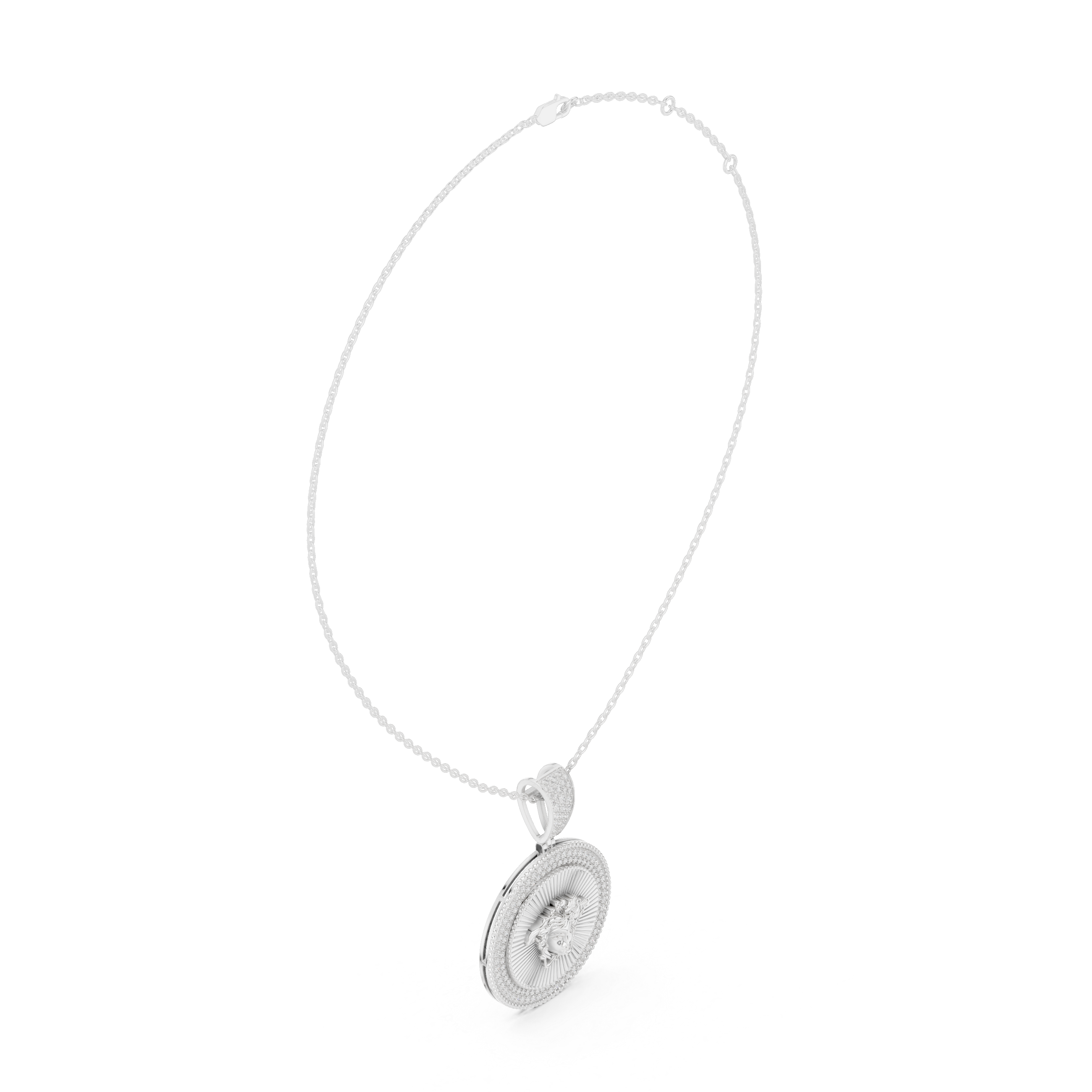 Golden Hour Lab Grown Diamond Charm Pendant