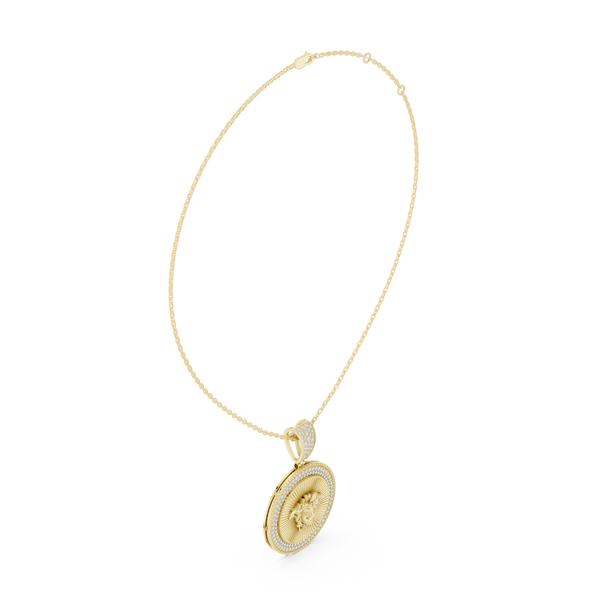Golden Hour Lab Grown Diamond Charm Pendant