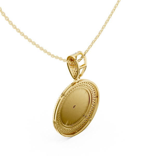 Golden Hour Lab Grown Diamond Charm Pendant