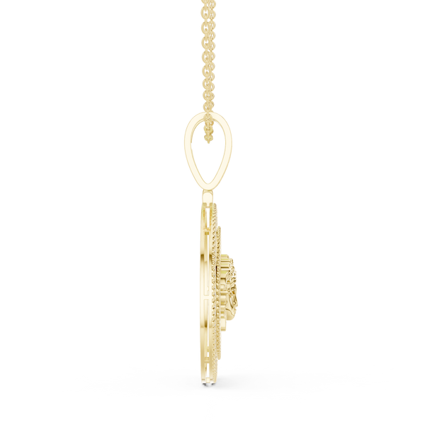 Golden Hour Lab Grown Diamond Charm Pendant
