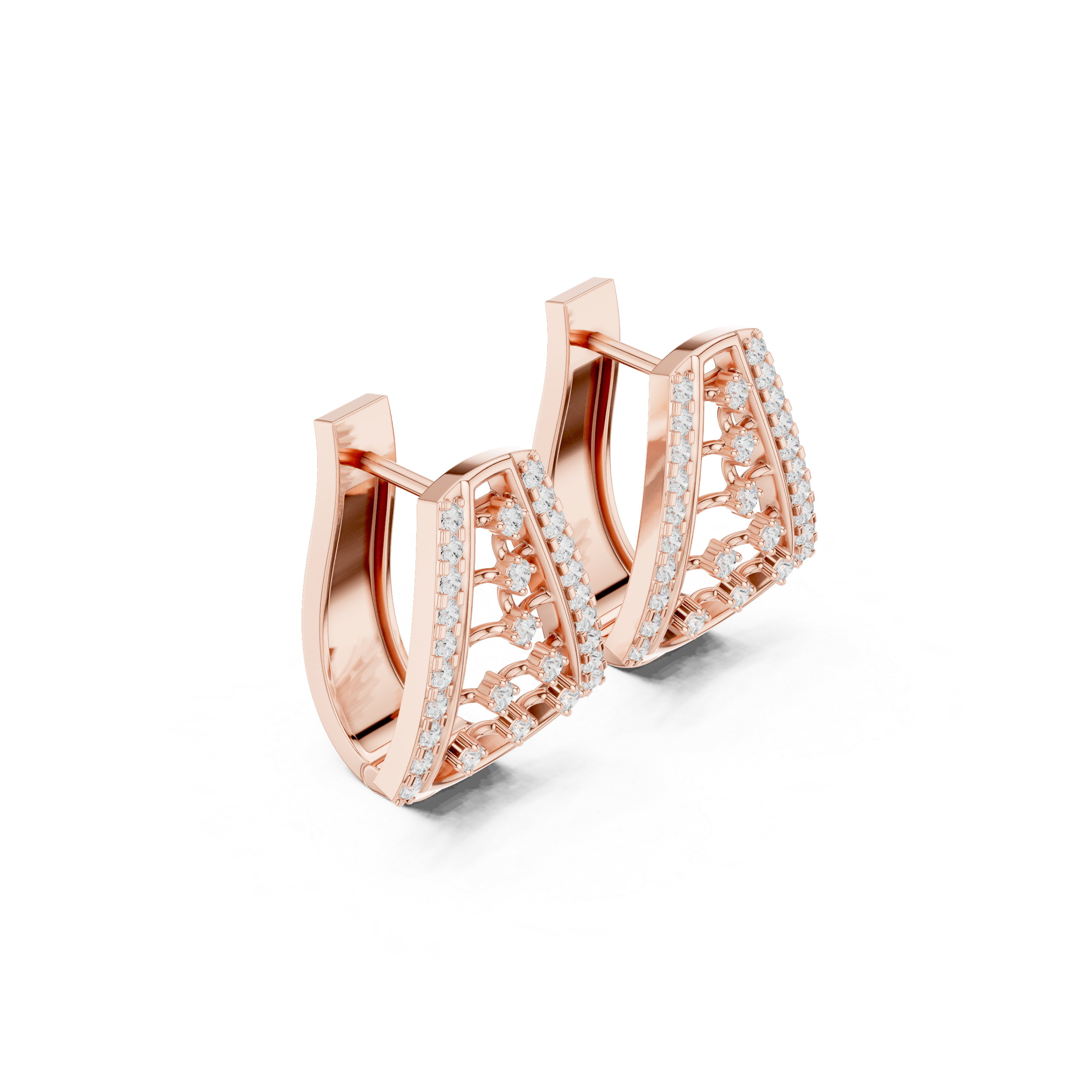 Aero Wing Lab Grown Diamond Earrings Studs