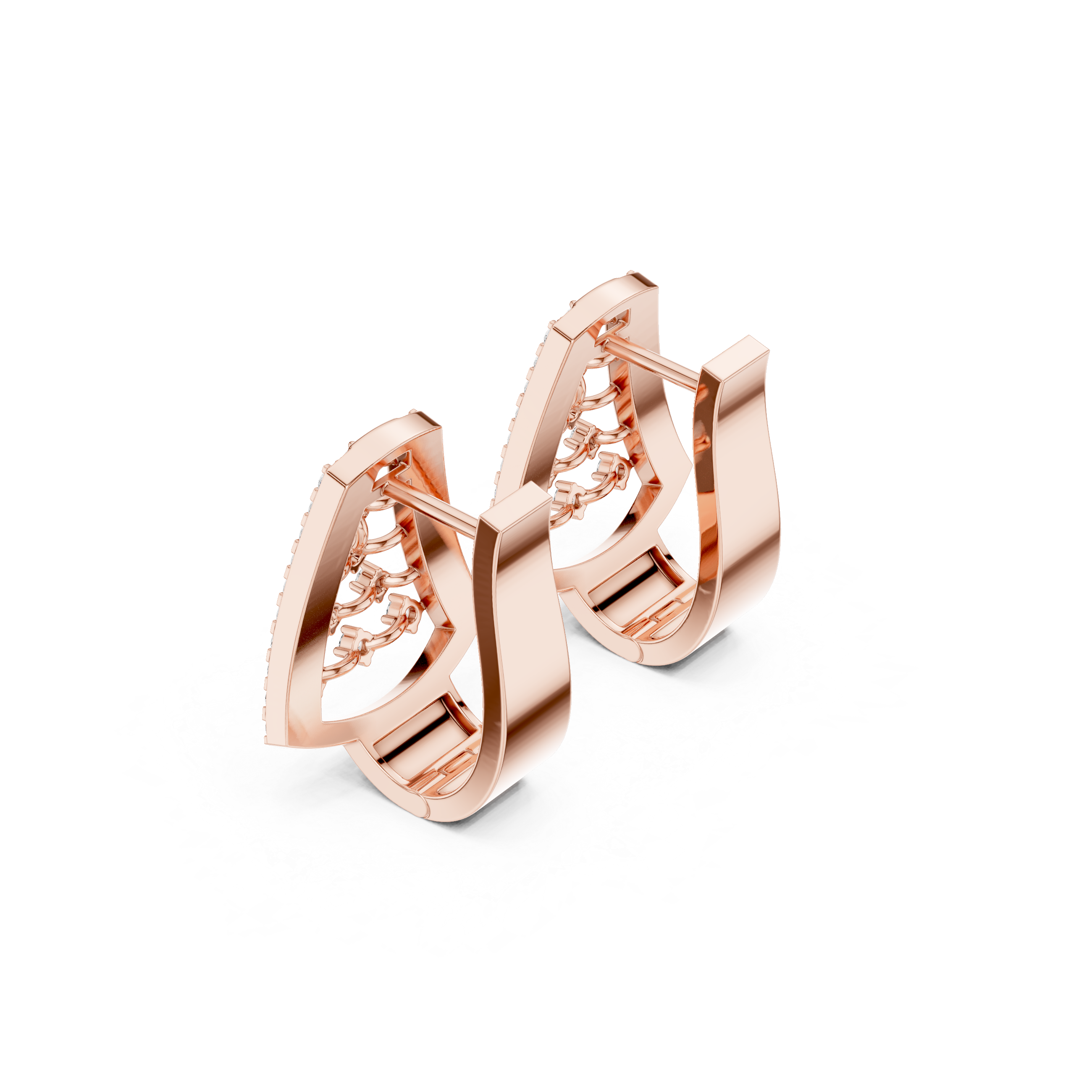 Aero Wing Lab Grown Diamond Earrings Studs