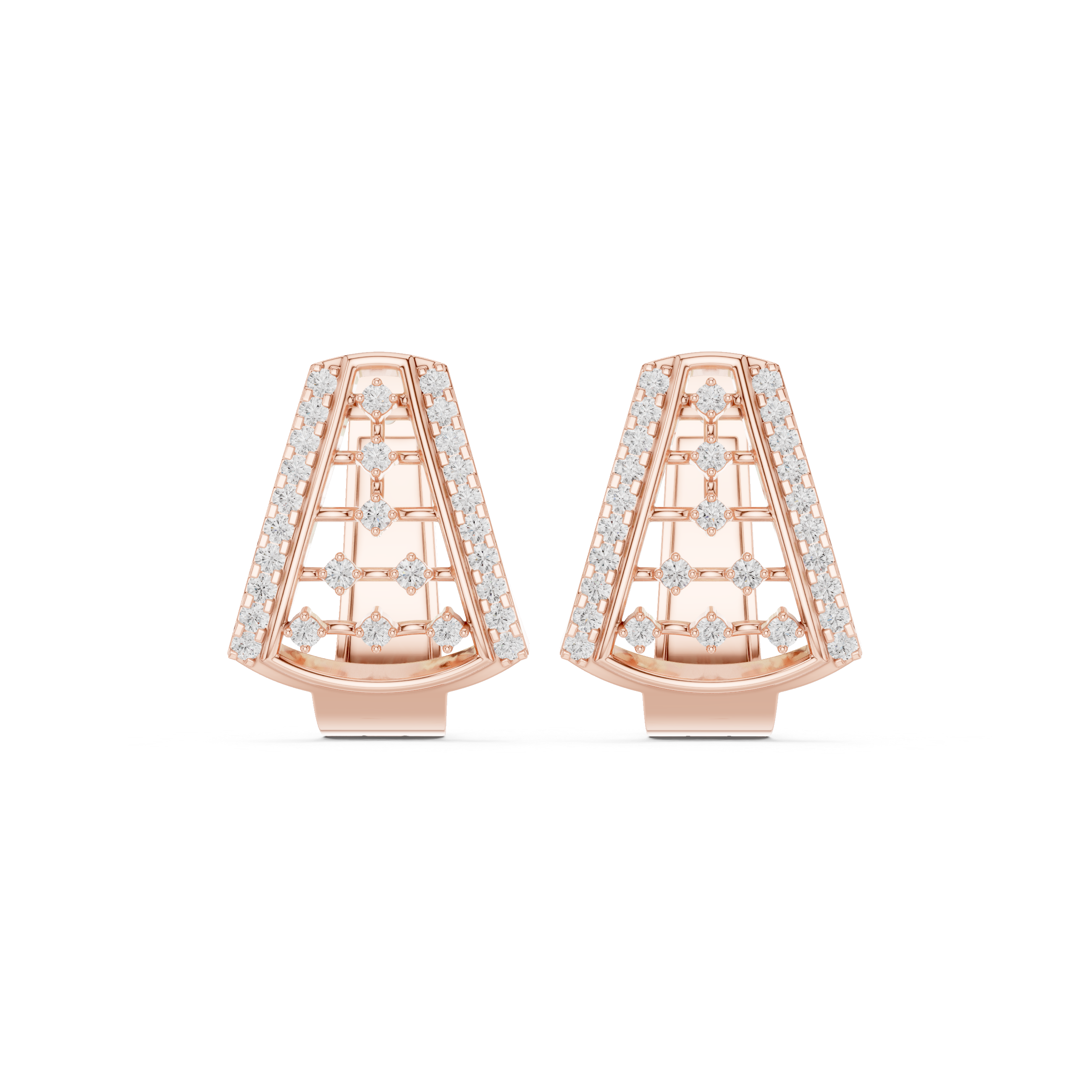 Aero Wing Lab Grown Diamond Earrings Studs