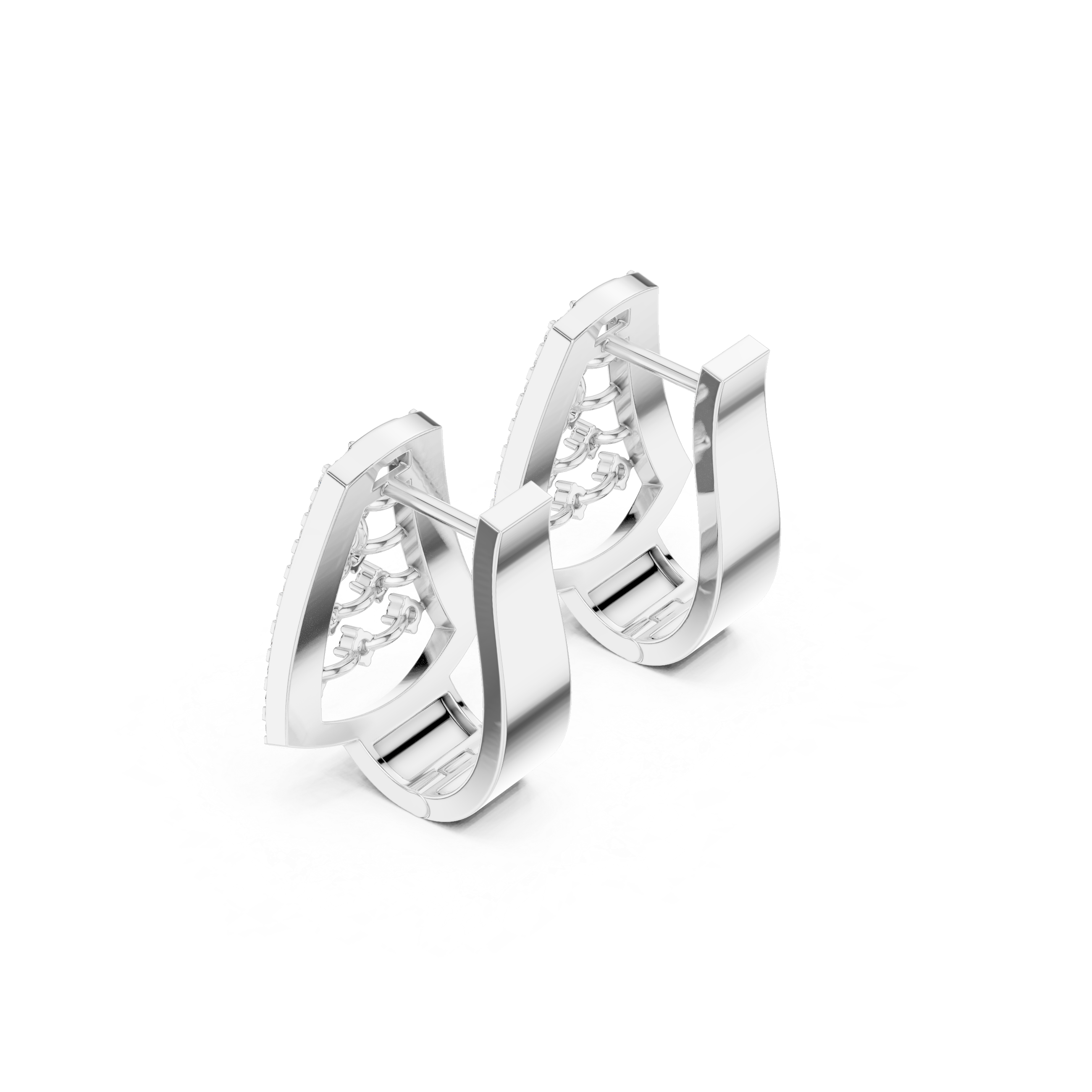 Highly Rated lab grown diamond earring design