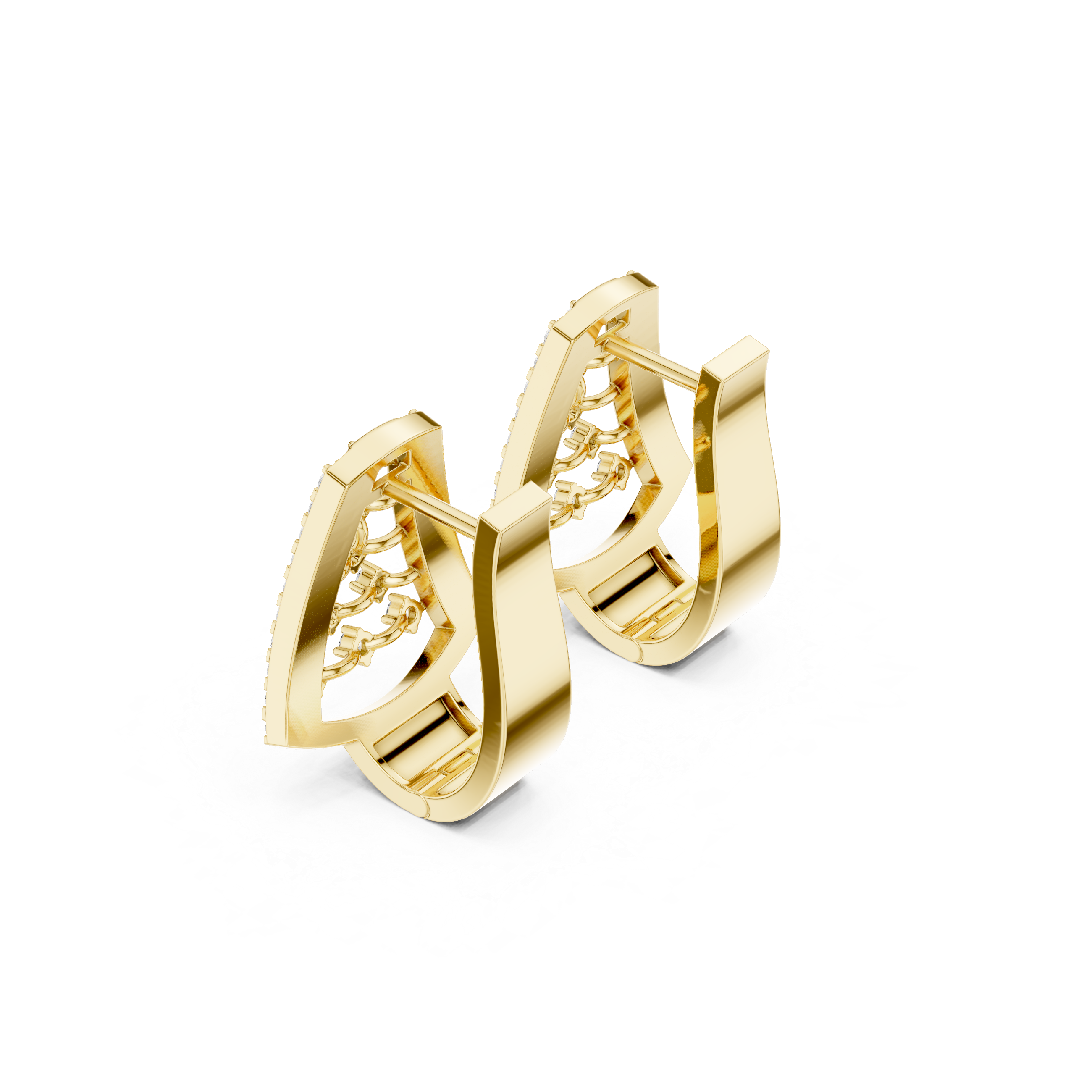 Highly Rated lab grown diamond earring design