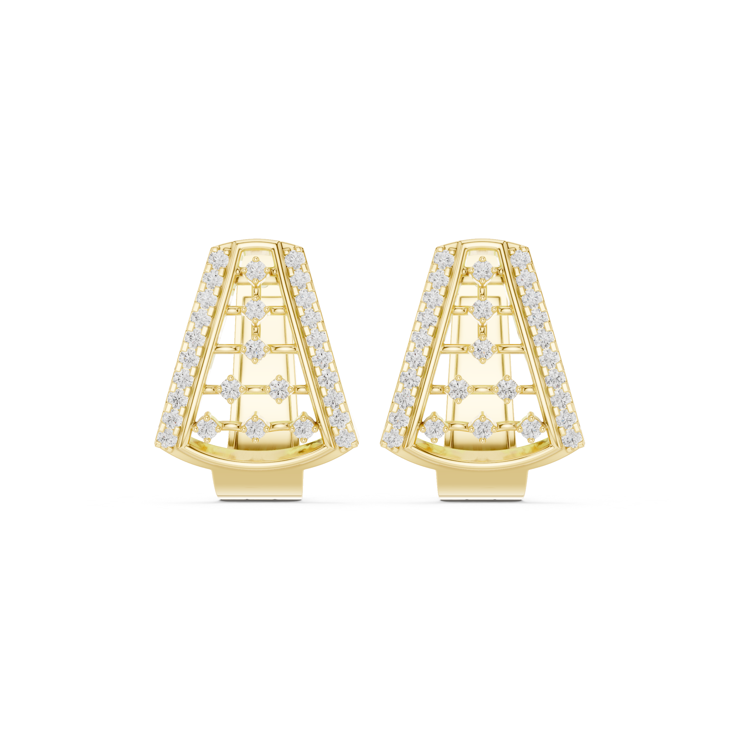 Highly Rated lab grown diamond earring design