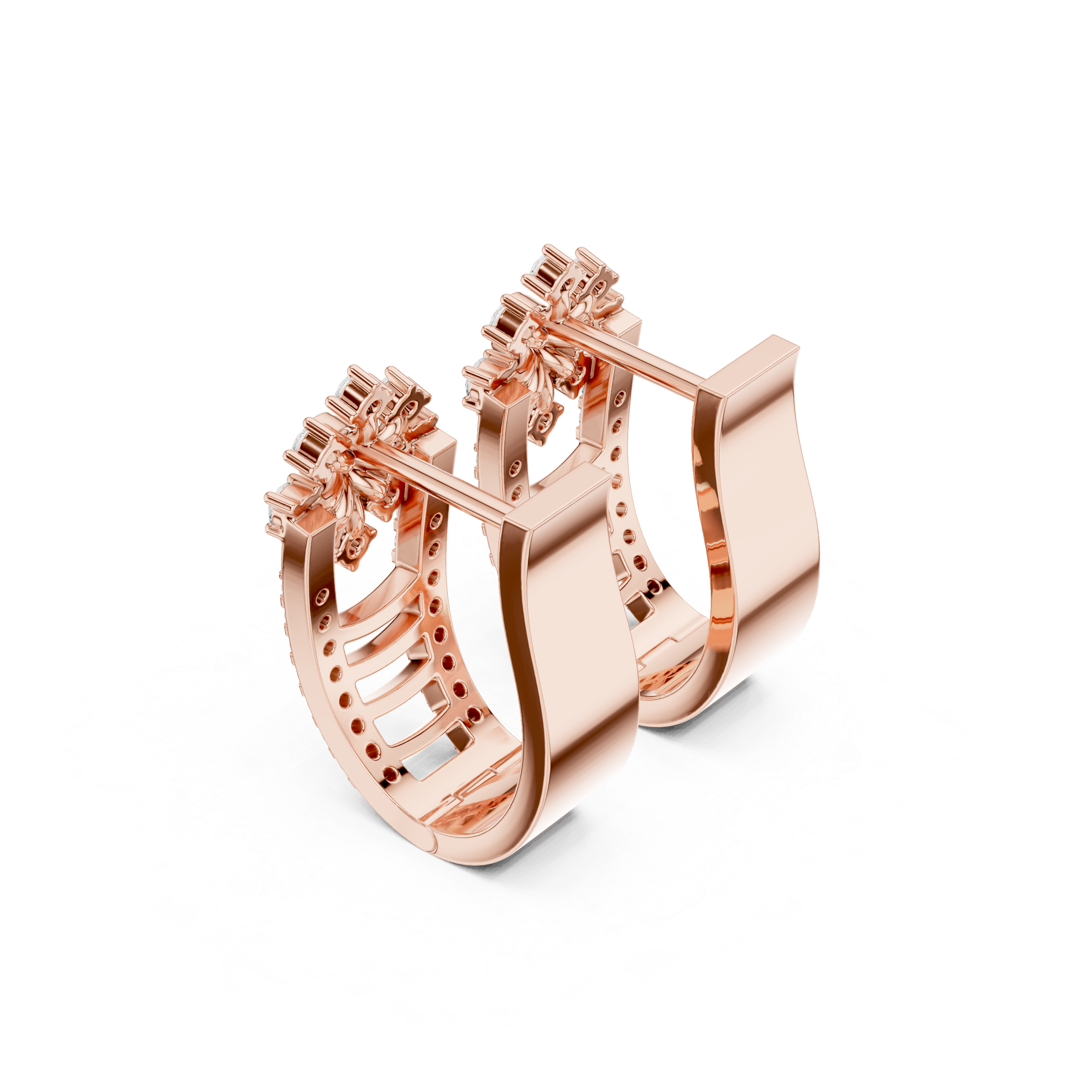 Cascade Drop Lab Grown Diamond Earrings