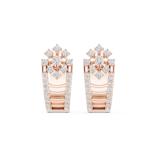 Deep Space lab grown diamond earring design