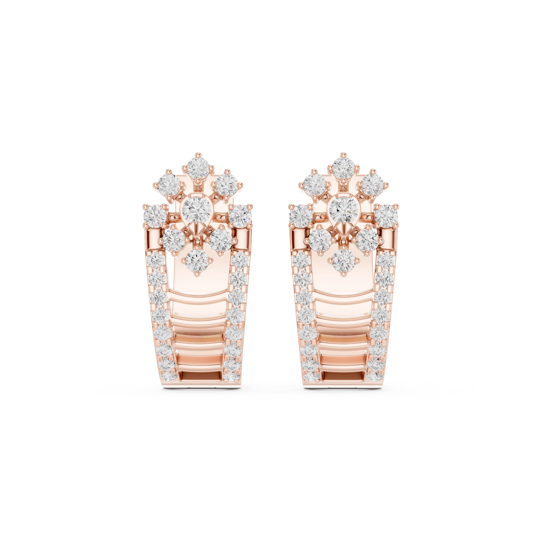 Cascade Drop Lab Grown Diamond Earrings
