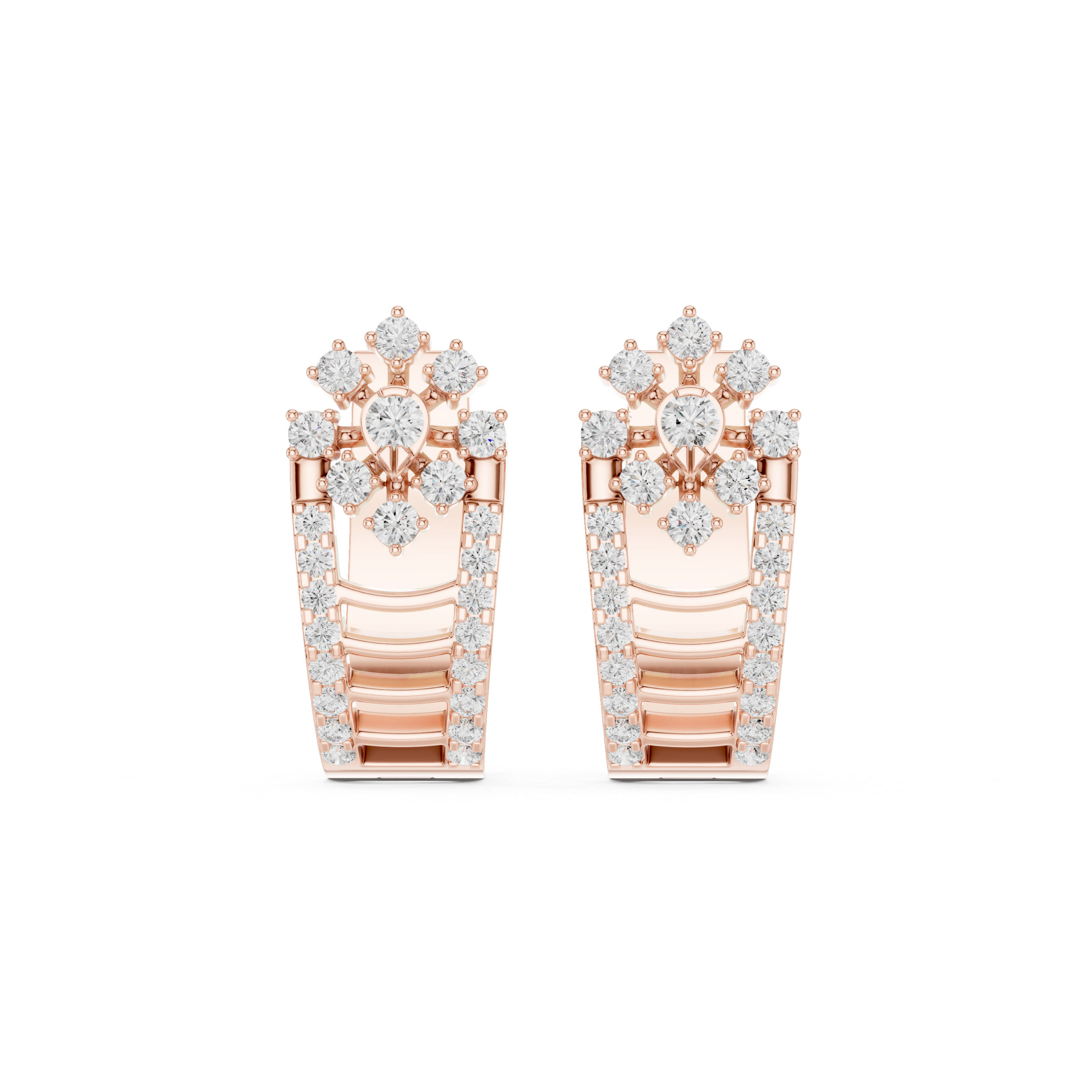 Cascade Drop Lab Grown Diamond Earrings