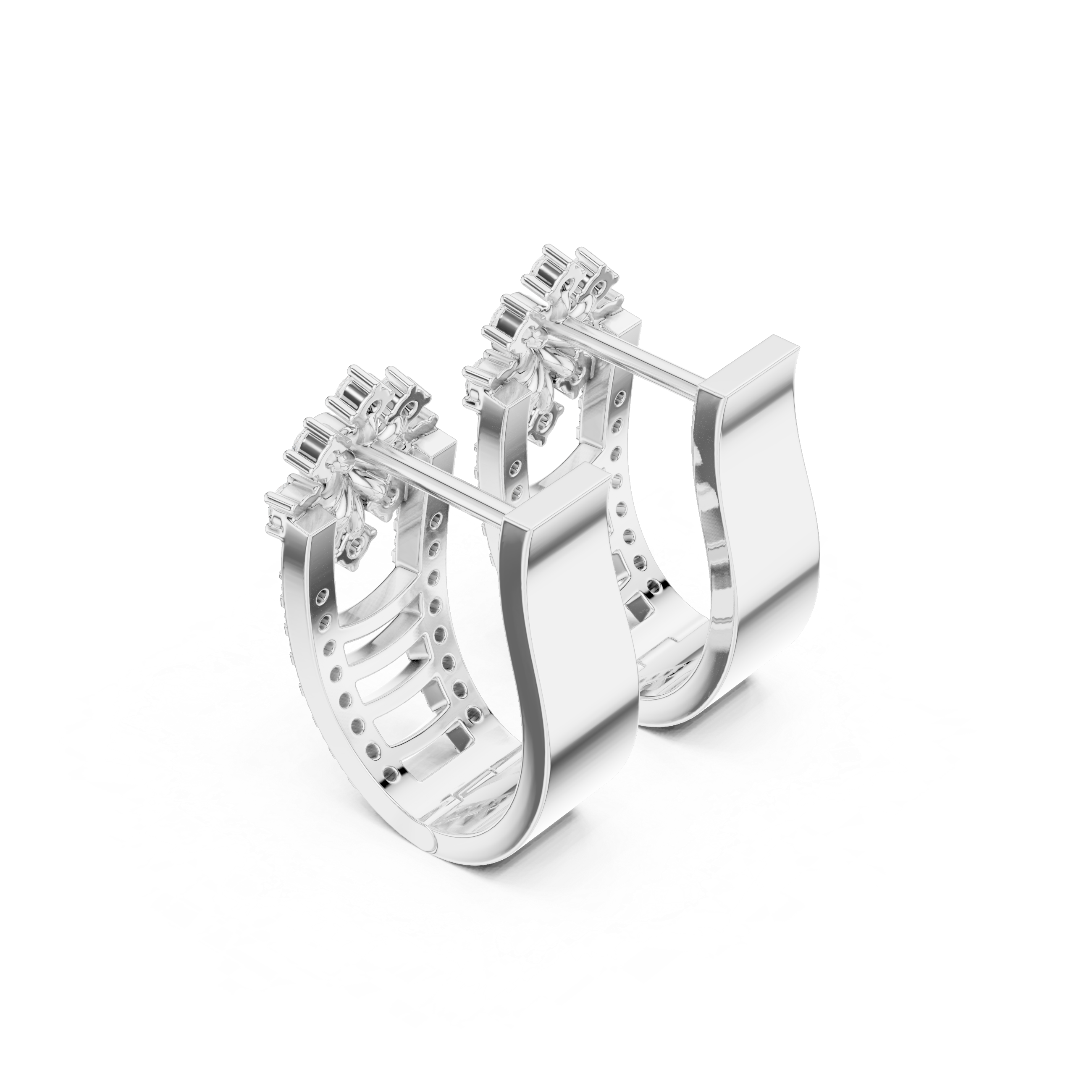 Cascade Drop Lab Grown Diamond Earrings