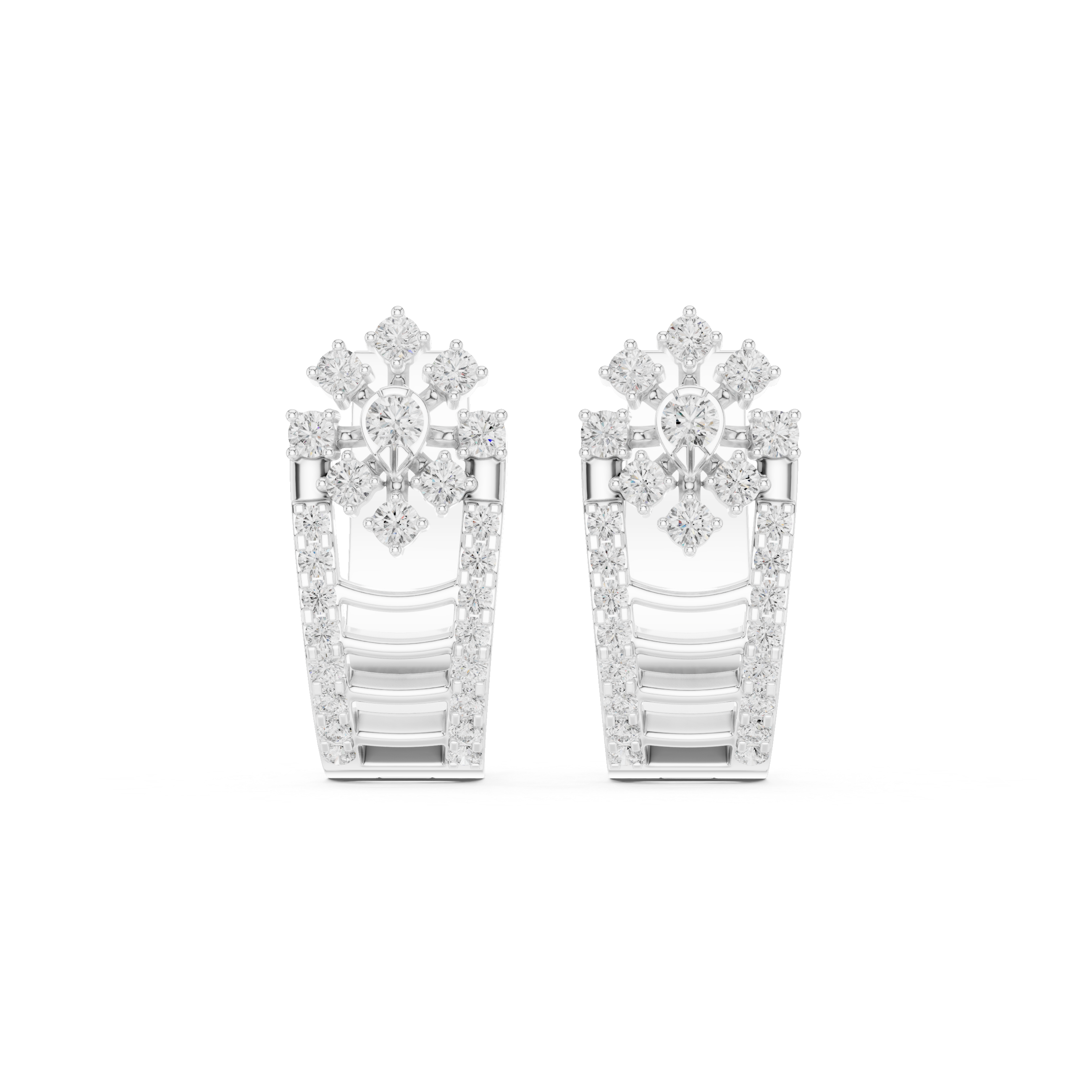 Deep Space lab grown diamond earring design