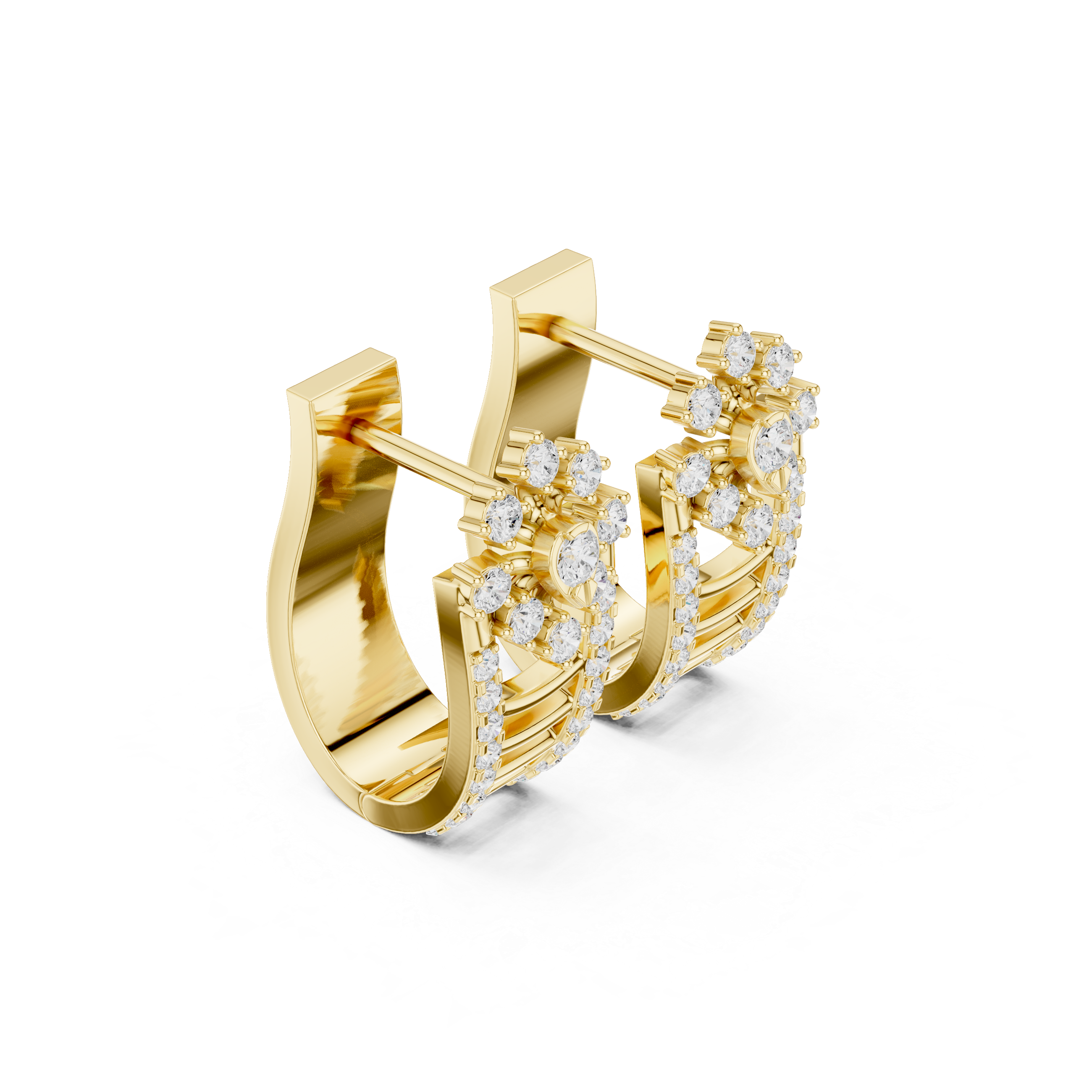 Cascade Drop Lab Grown Diamond Earrings