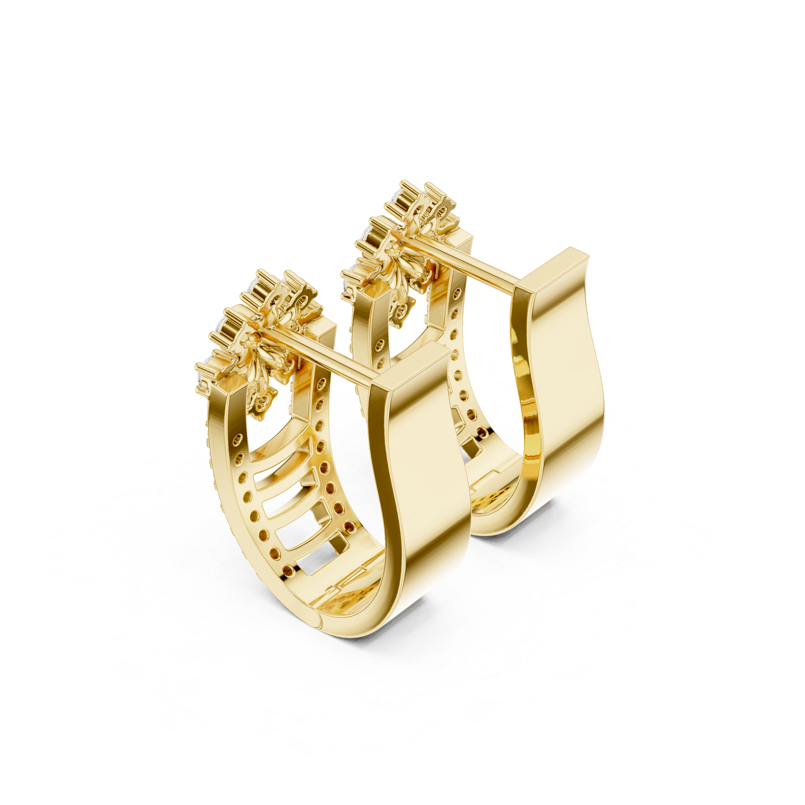 Cascade Drop Lab Grown Diamond Earrings