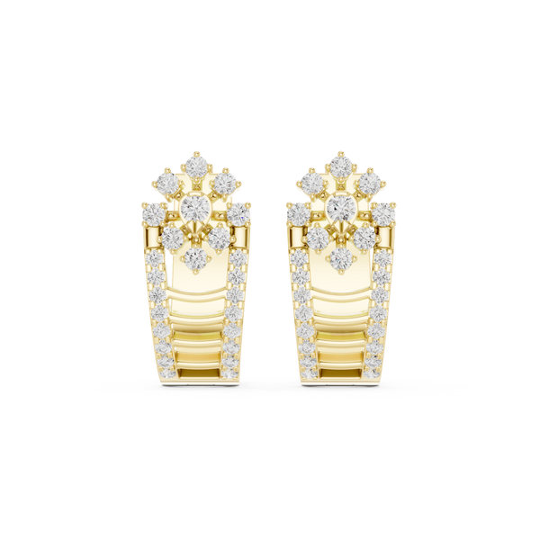 Deep Space lab grown diamond earring design