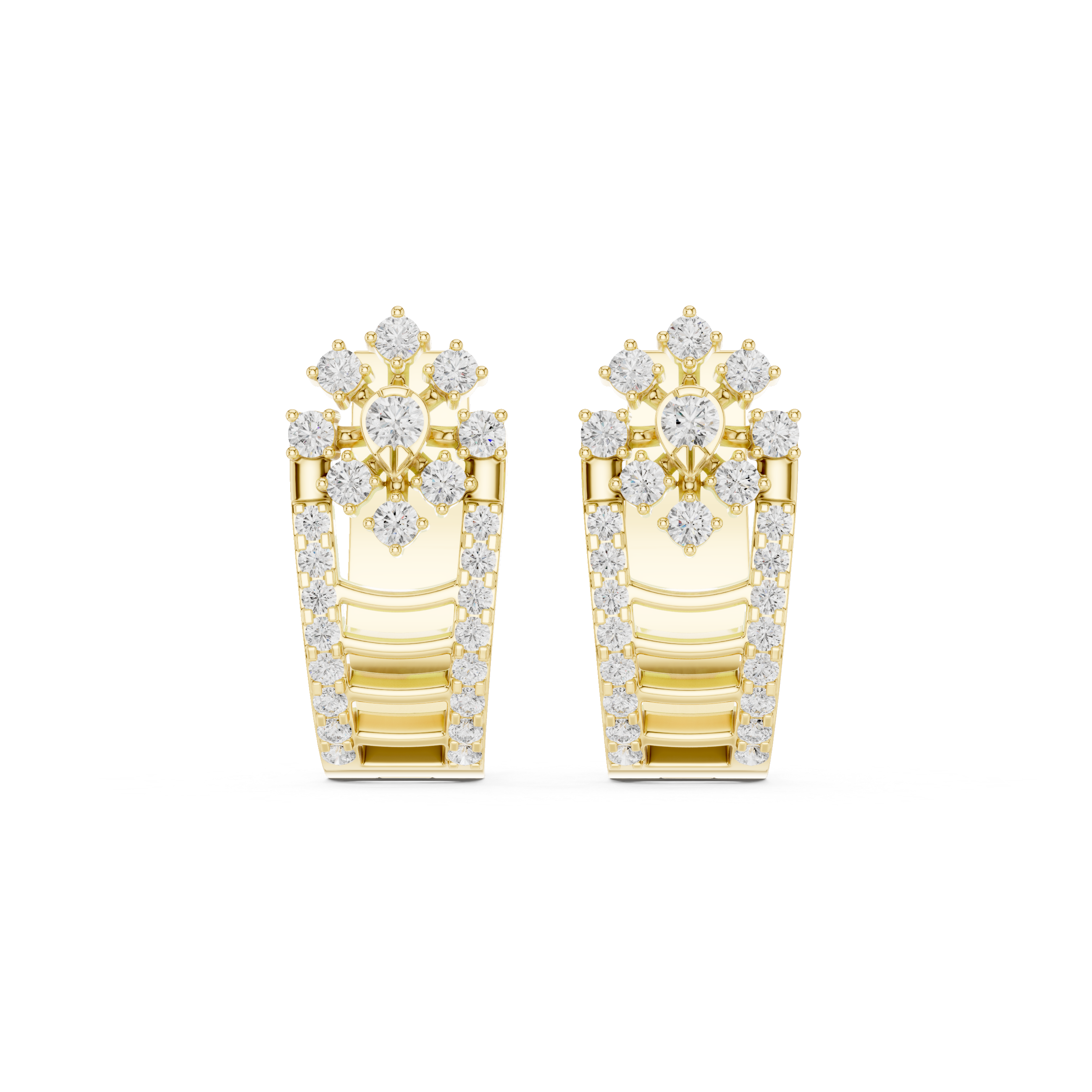 Cascade Drop Lab Grown Diamond Earrings